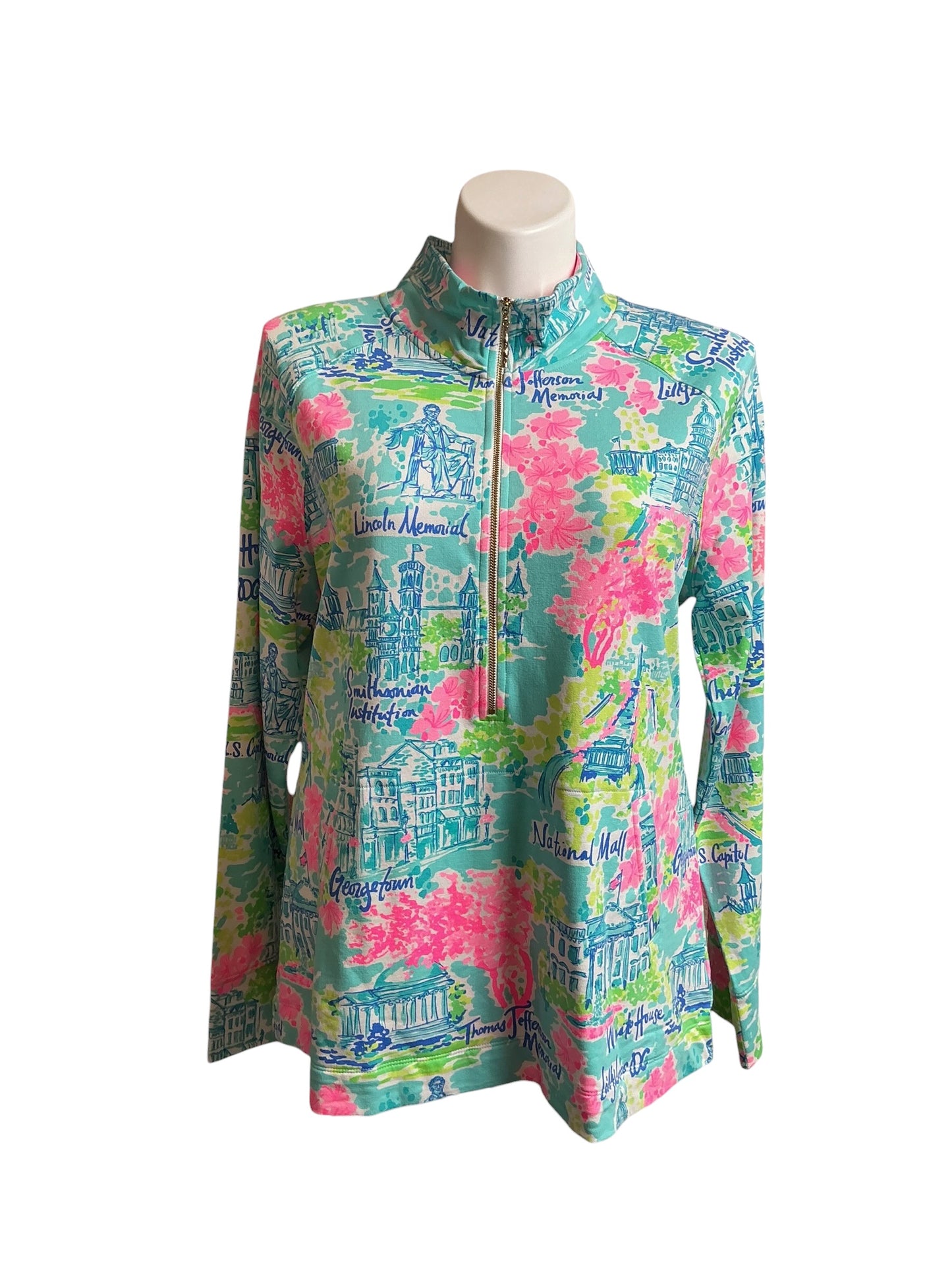Lilly Pulitzer NWT UPF 50+ Popover Multi Lilly Loves DC - Size XXL
