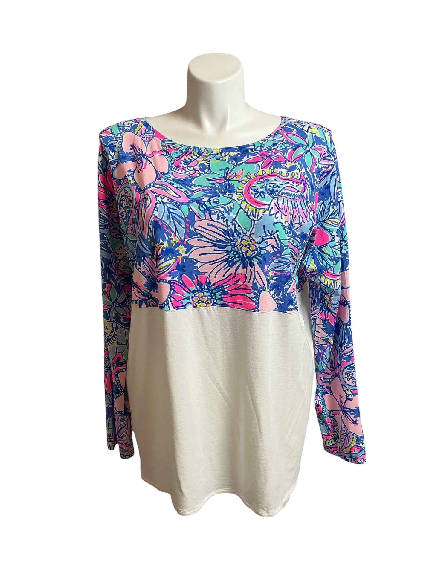 Lilly Pulitzer NWT Finn Top Multi Pop Up Got Your Back Box - Size XXL