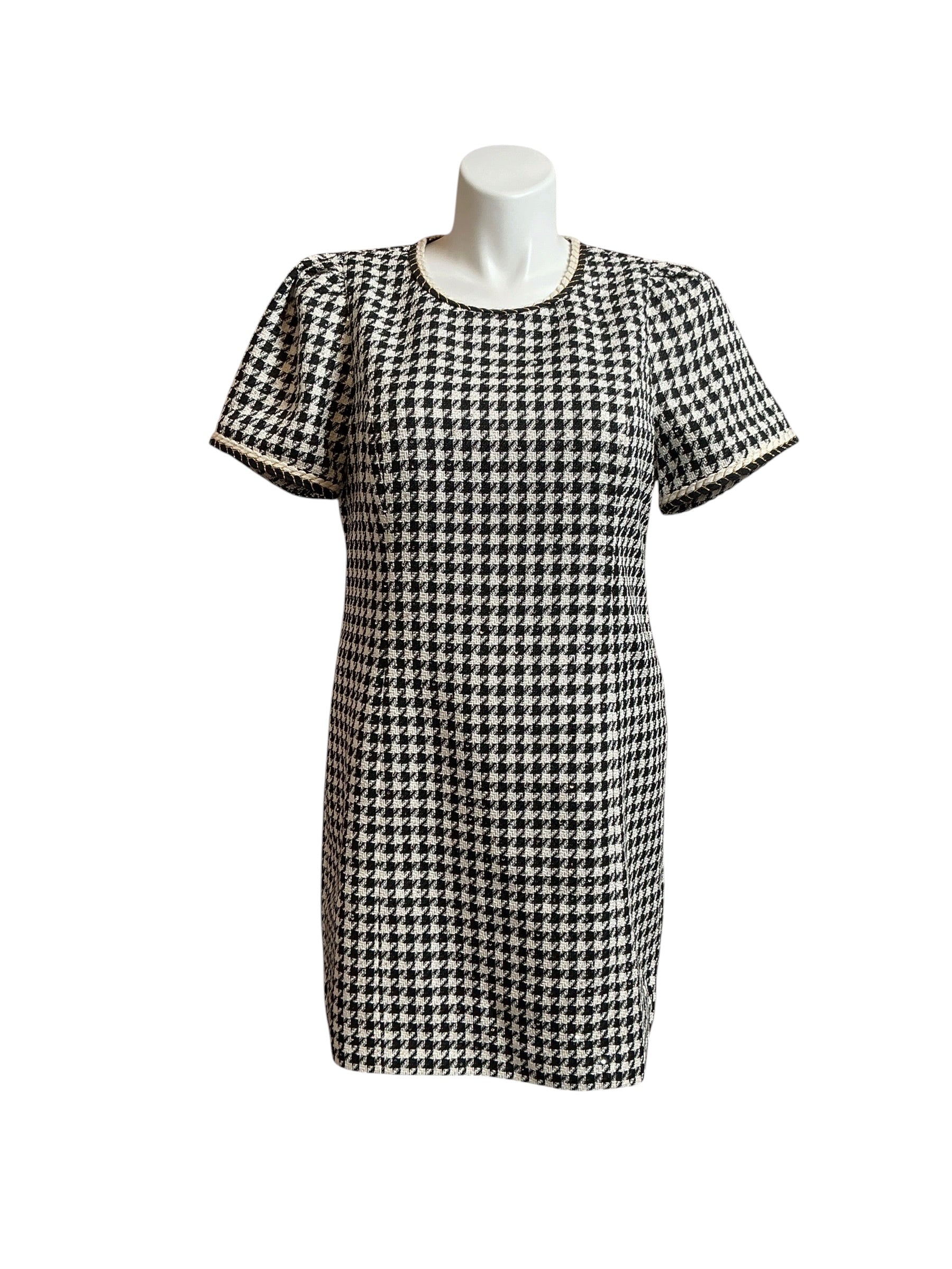 Lilly Pulitzer NWT Dorian’s Boucle Shift Noir Houndstooth Sequin - Size 16