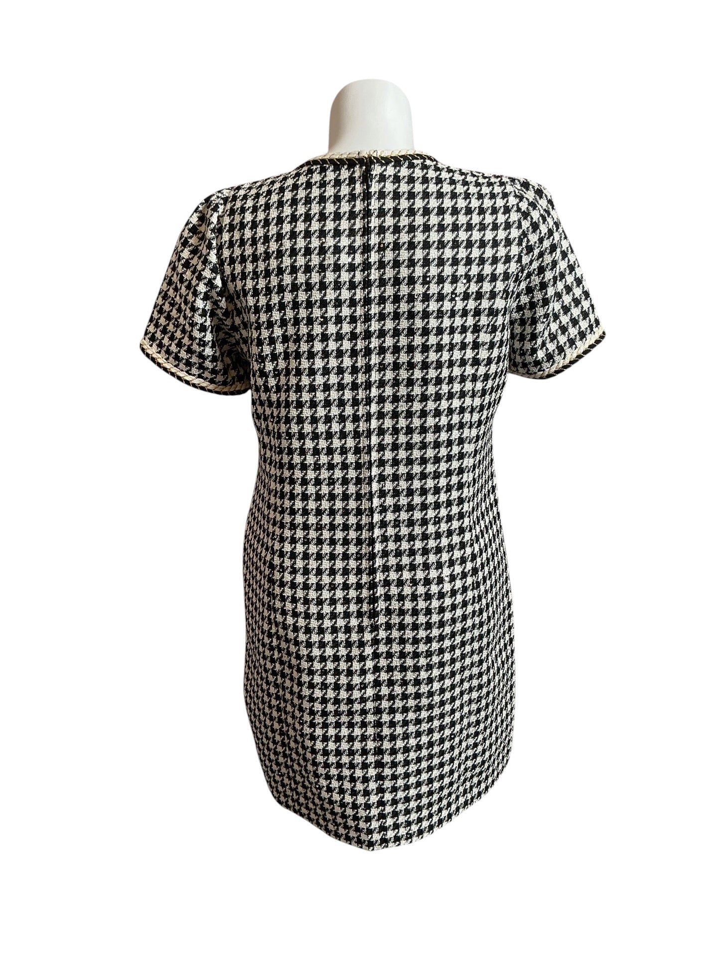 Lilly Pulitzer NWT Dorian’s Boucle Shift Noir Houndstooth Sequin - Size 16