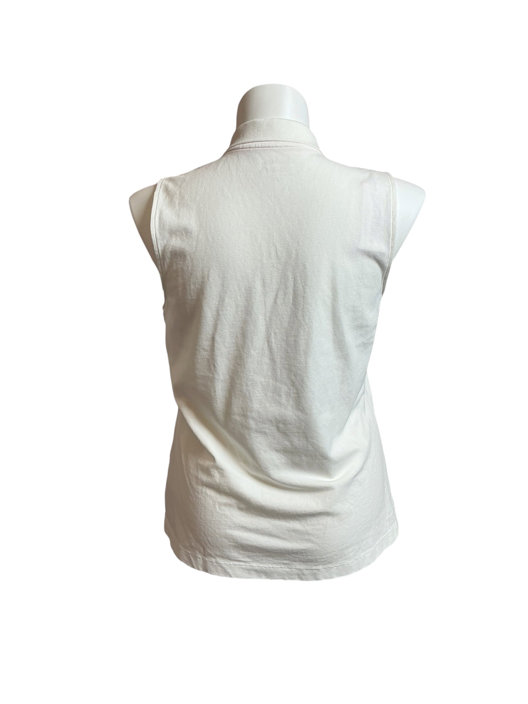 Lilly Pulitzer Sleeveless Polo Shirt Resort White - Size XL