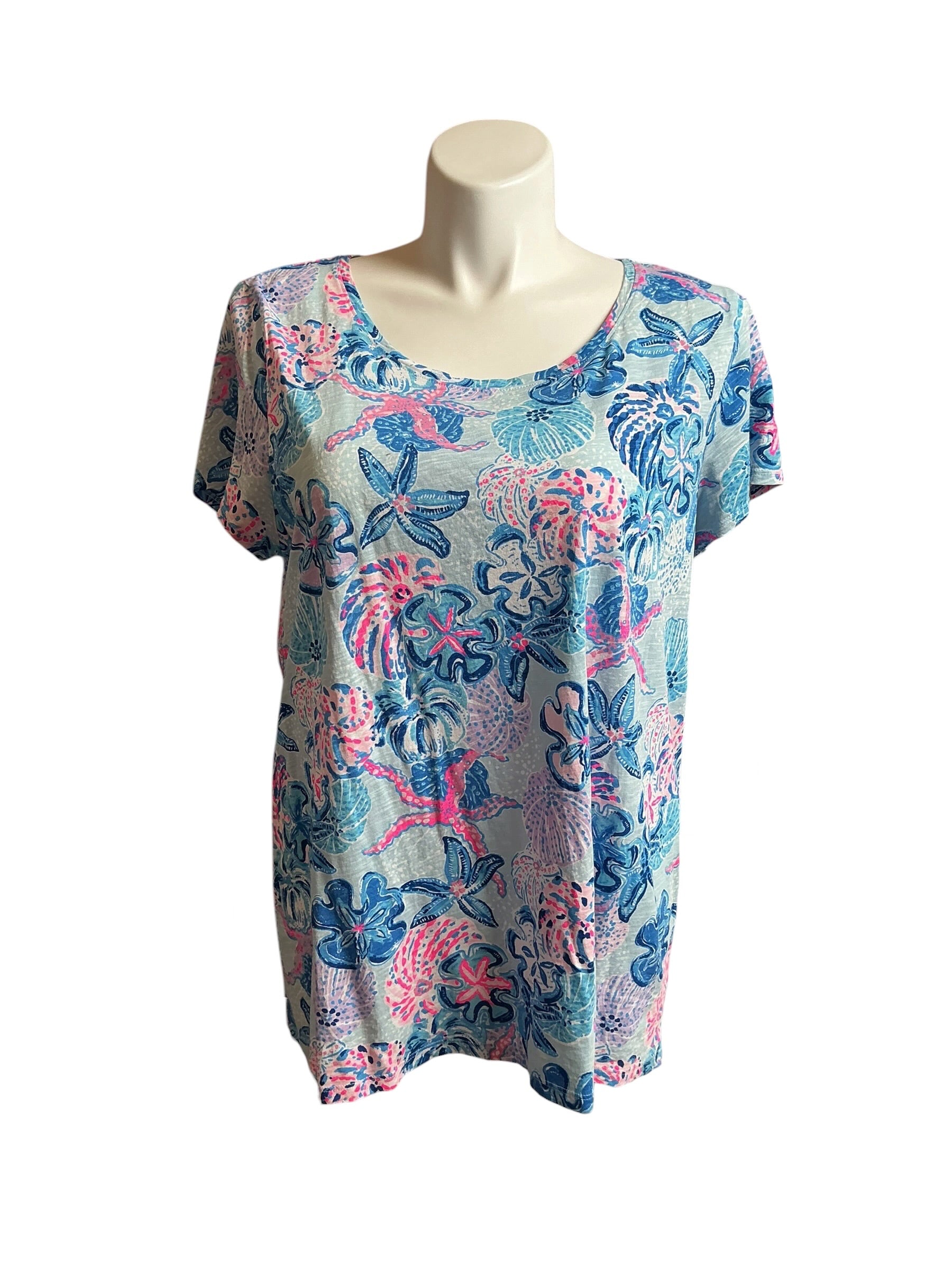Lilly Pulitzer Top Roar Of The Seas - Size XXL