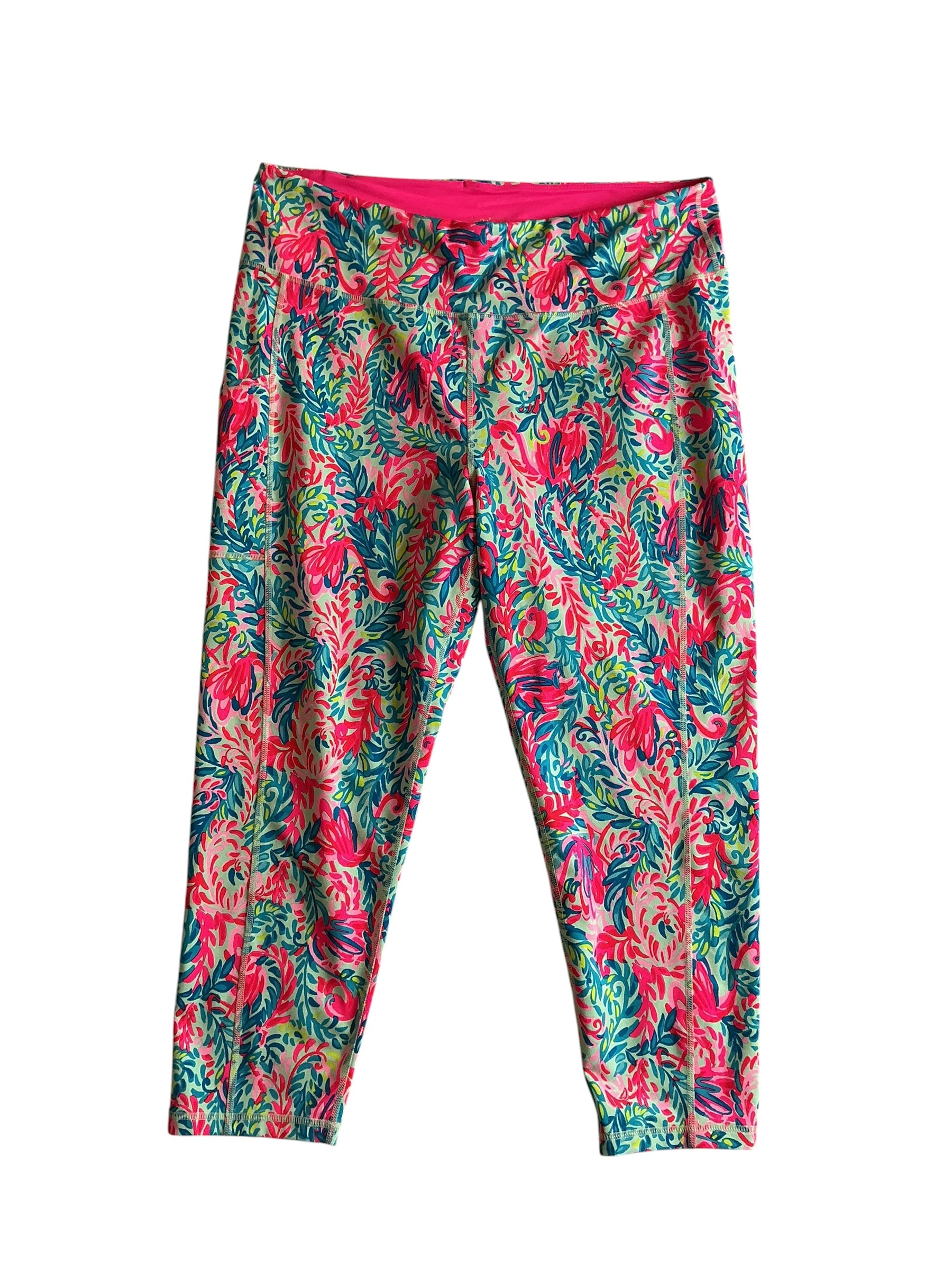 Lilly Pulitzer Weekender High Rise Leggings Flim Flam - Size XXL