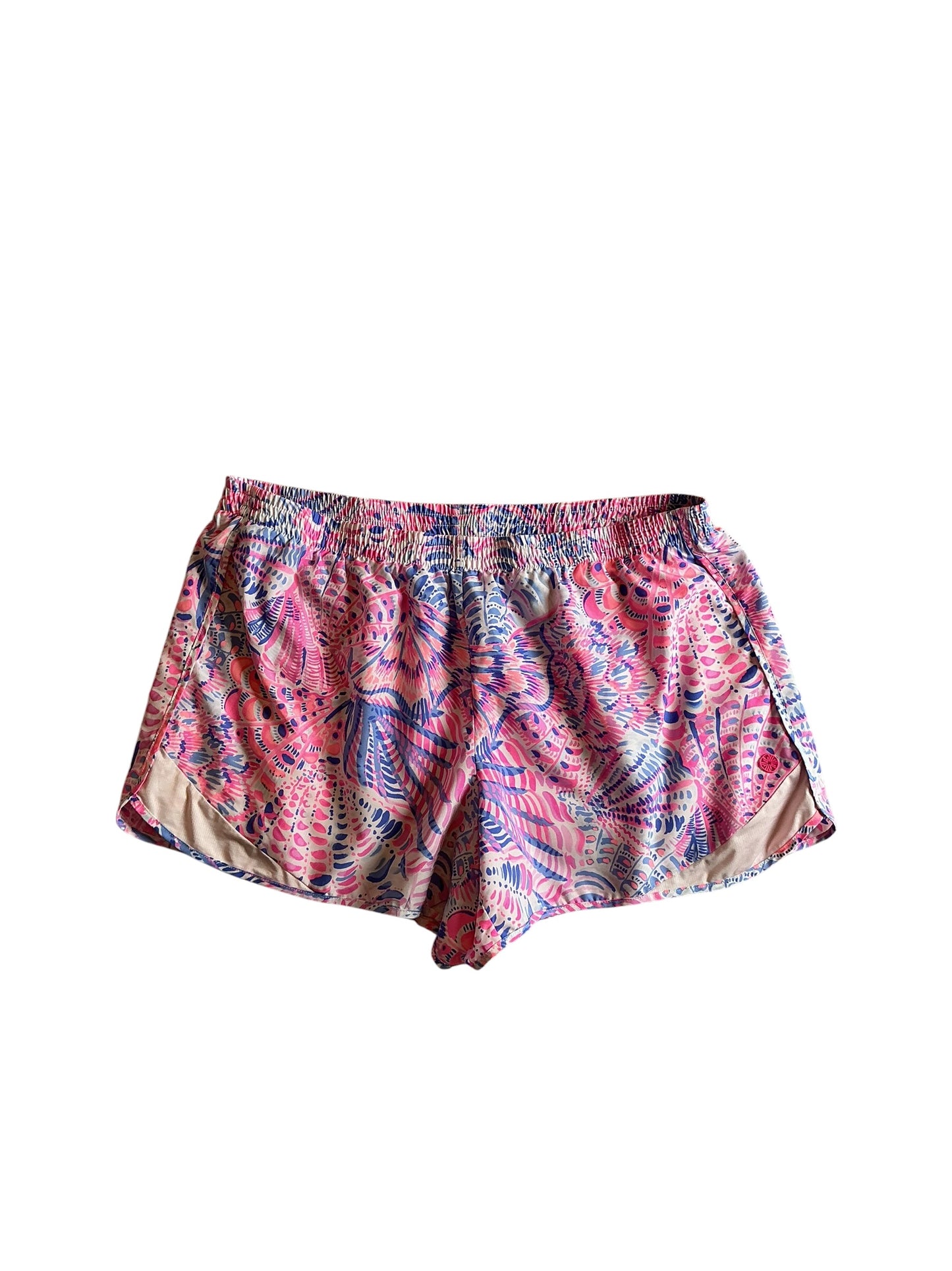 Lilly Pulitzer Luxletic Ocean Trail Shorts Raz Berry Sea You Soon  - Size XL