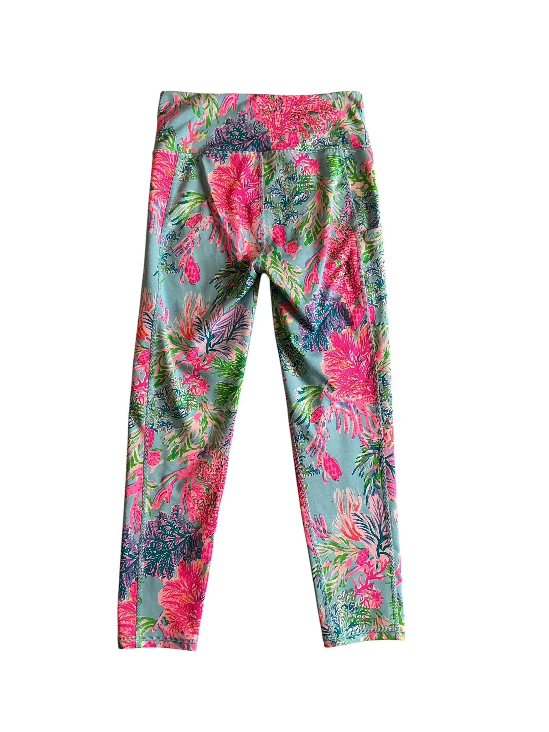 Lilly Pulitzer Luxletic Weekender Legging Celestial Blue Cay to my Heart - Size S