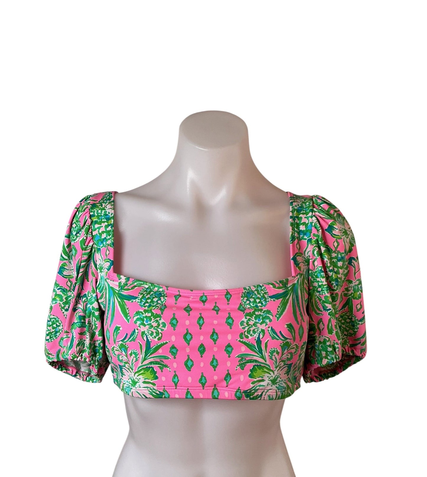 Lilly Pulitzer Ressina Bikini Top Oh Diamond Girl - Size 10