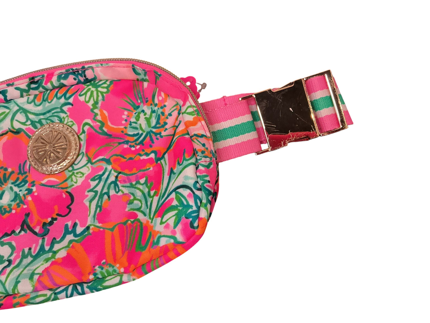 Lilly Pulitzer Jeanie Belt Bag - Soleil Pink Perfect Poppy (AS-IS)
