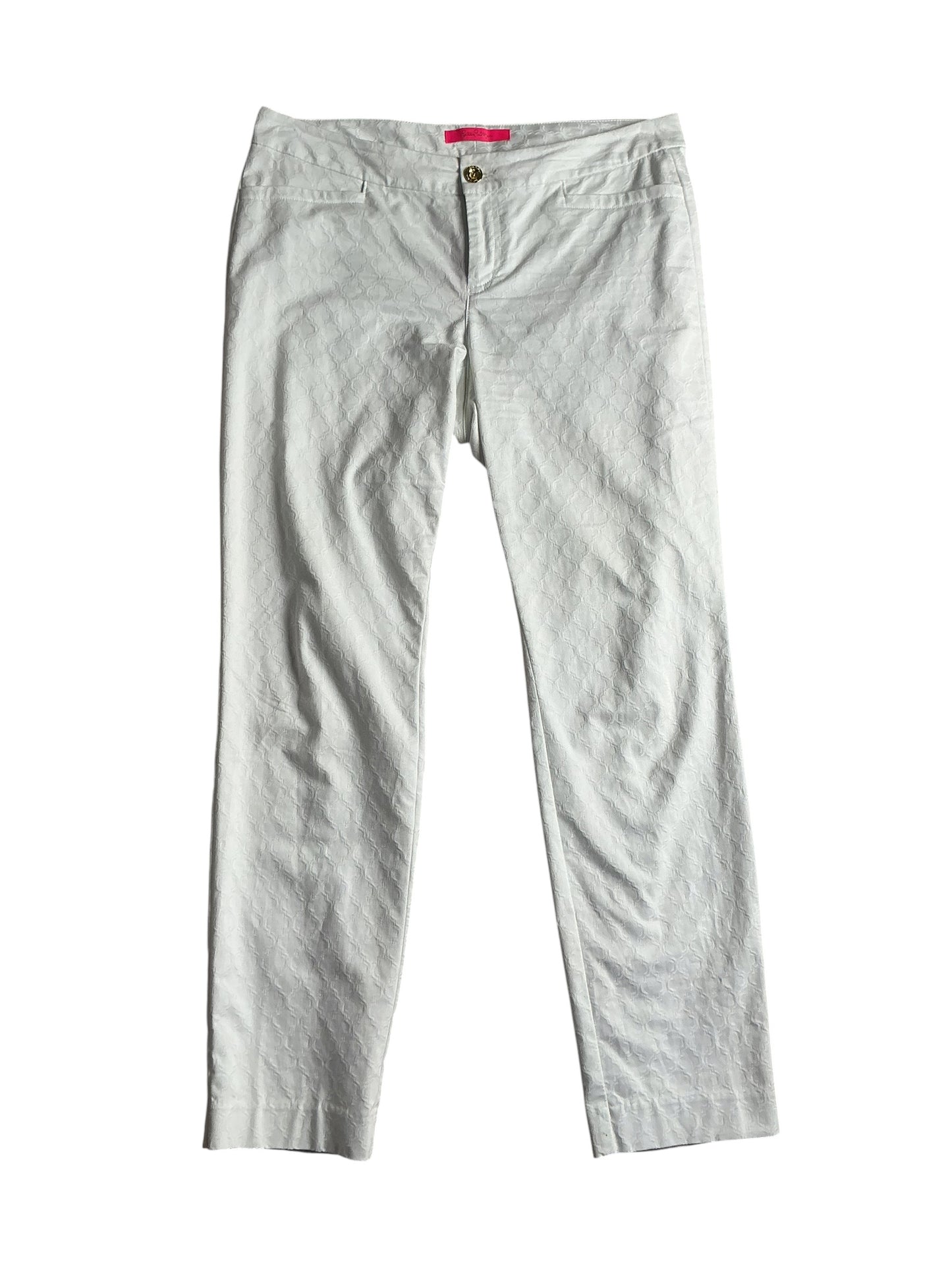 Lilly Pulitzer Kelly Skinny Ankle Pants Resorts White - Size 10