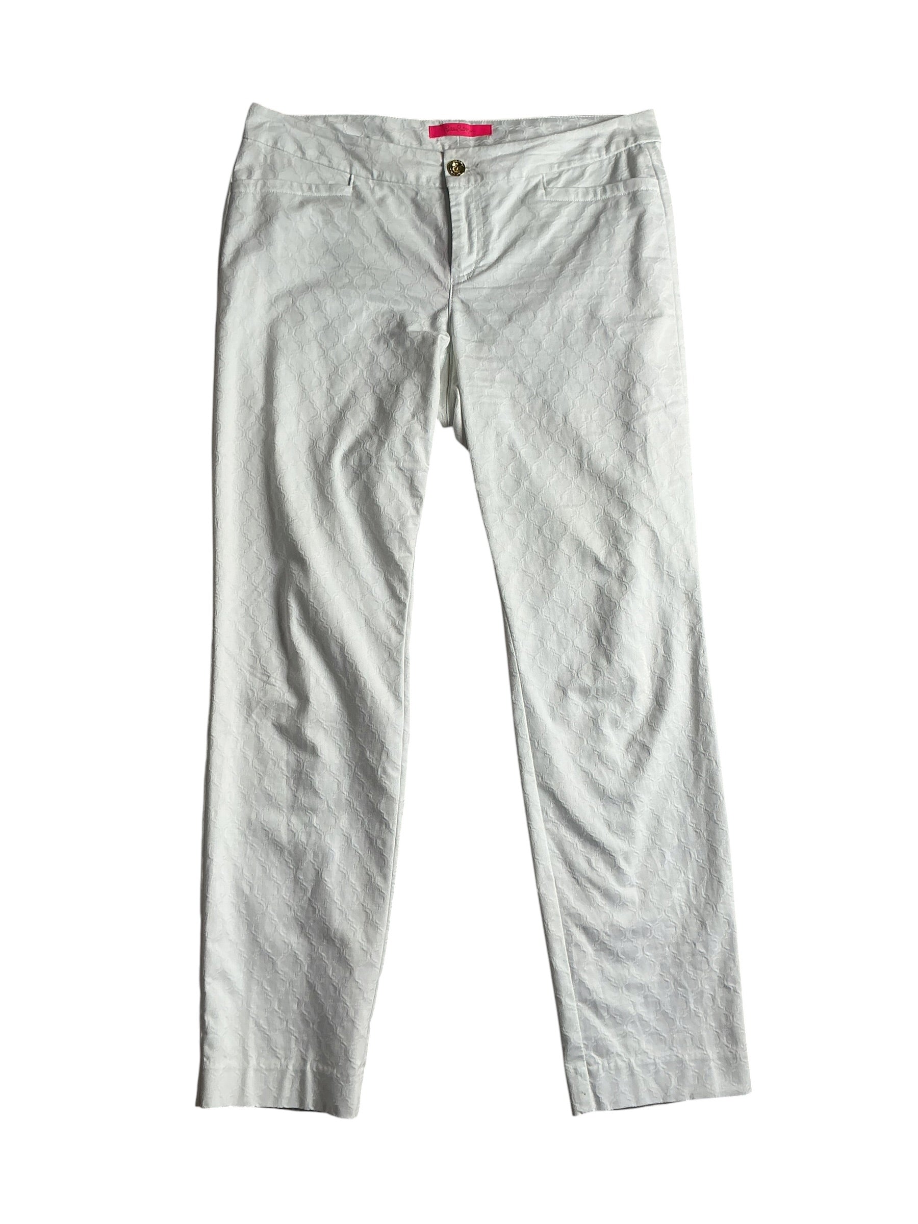 Lilly Pulitzer Kelly Skinny Ankle Pants Resorts White - Size 10