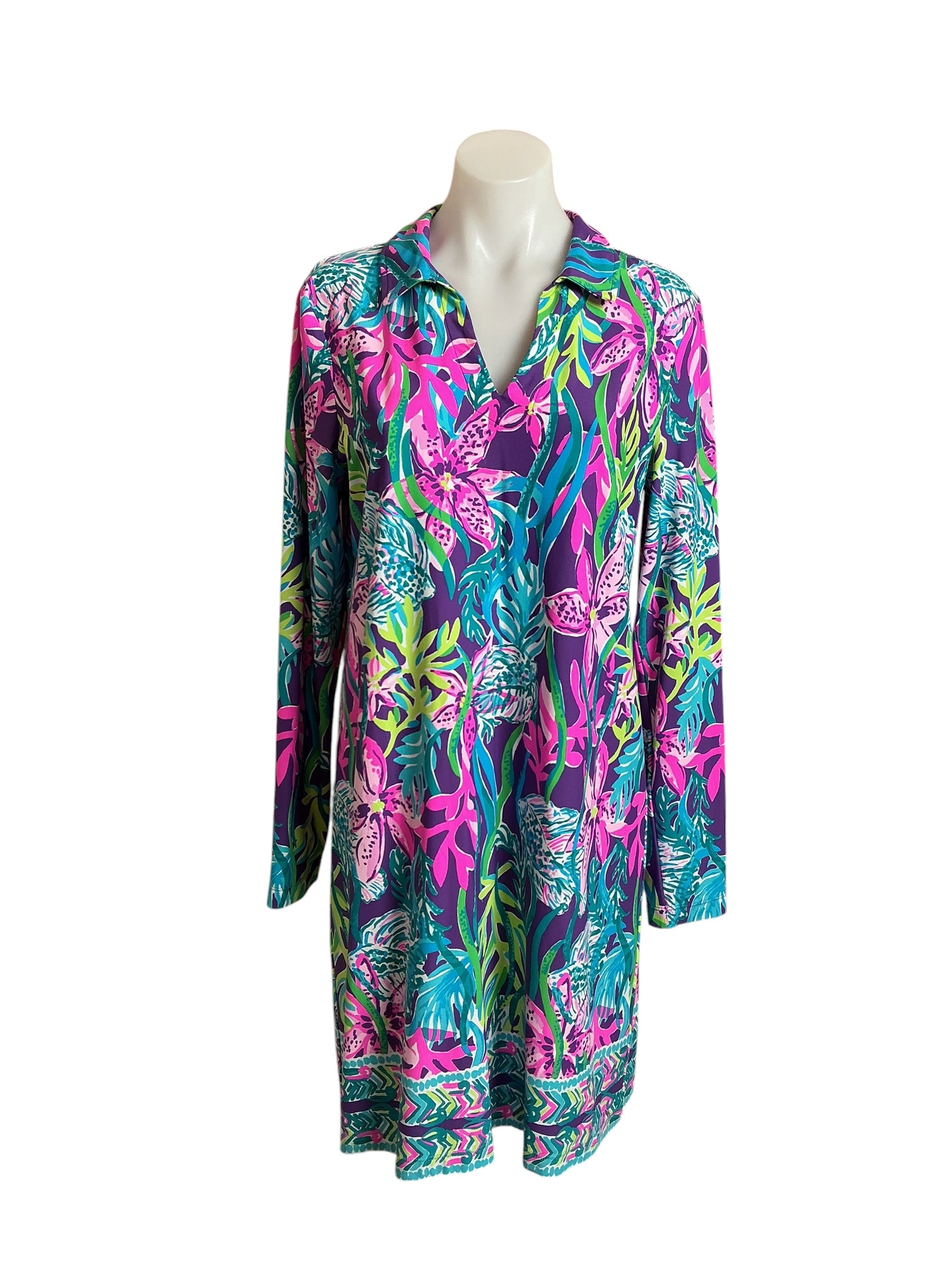 Lilly Pulitzer Andrienne Dress Party All The Tide - Size M