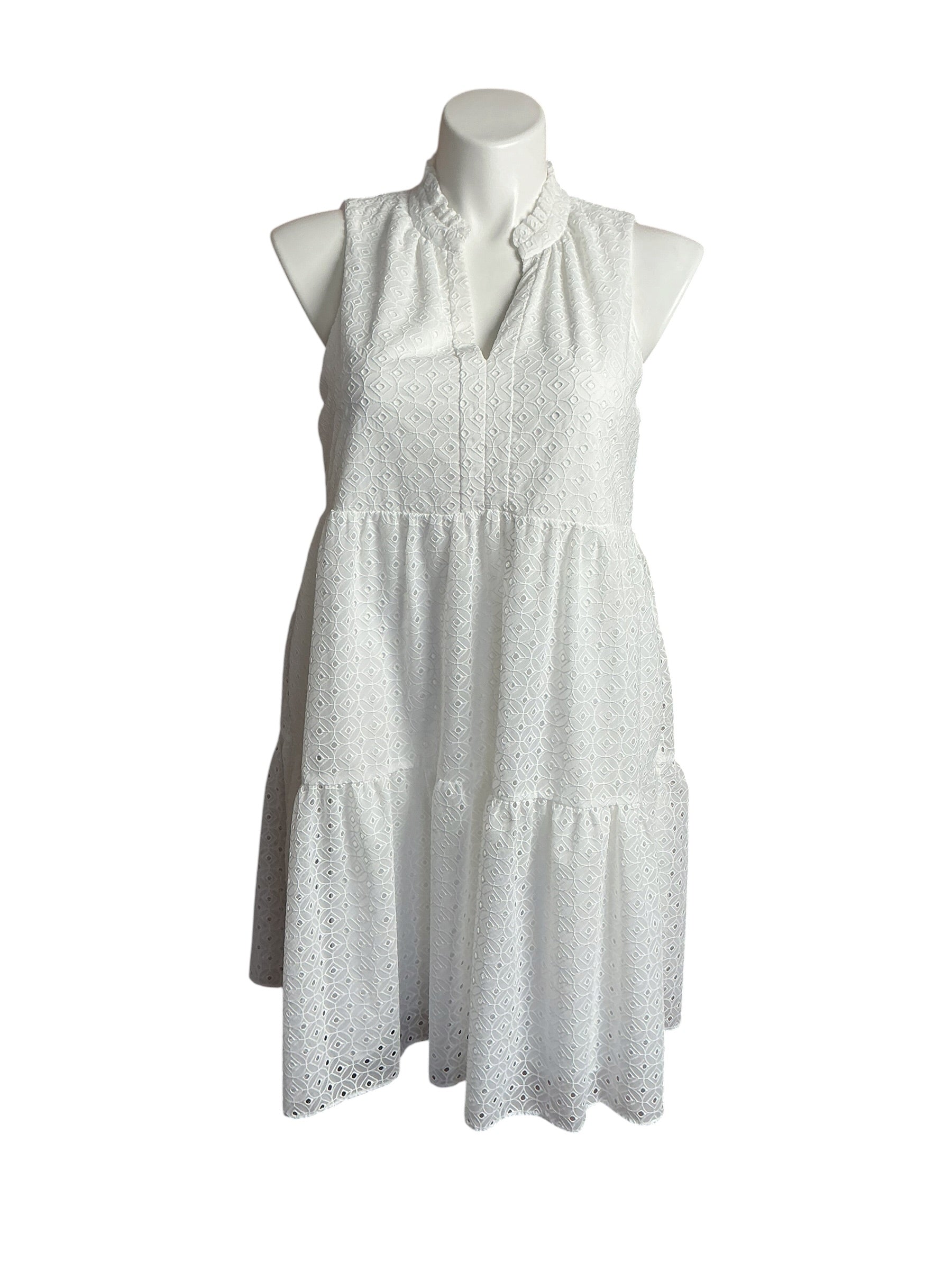 Lilly Pulitzer Novella Eyelet Swing Dress Resort White - Size L