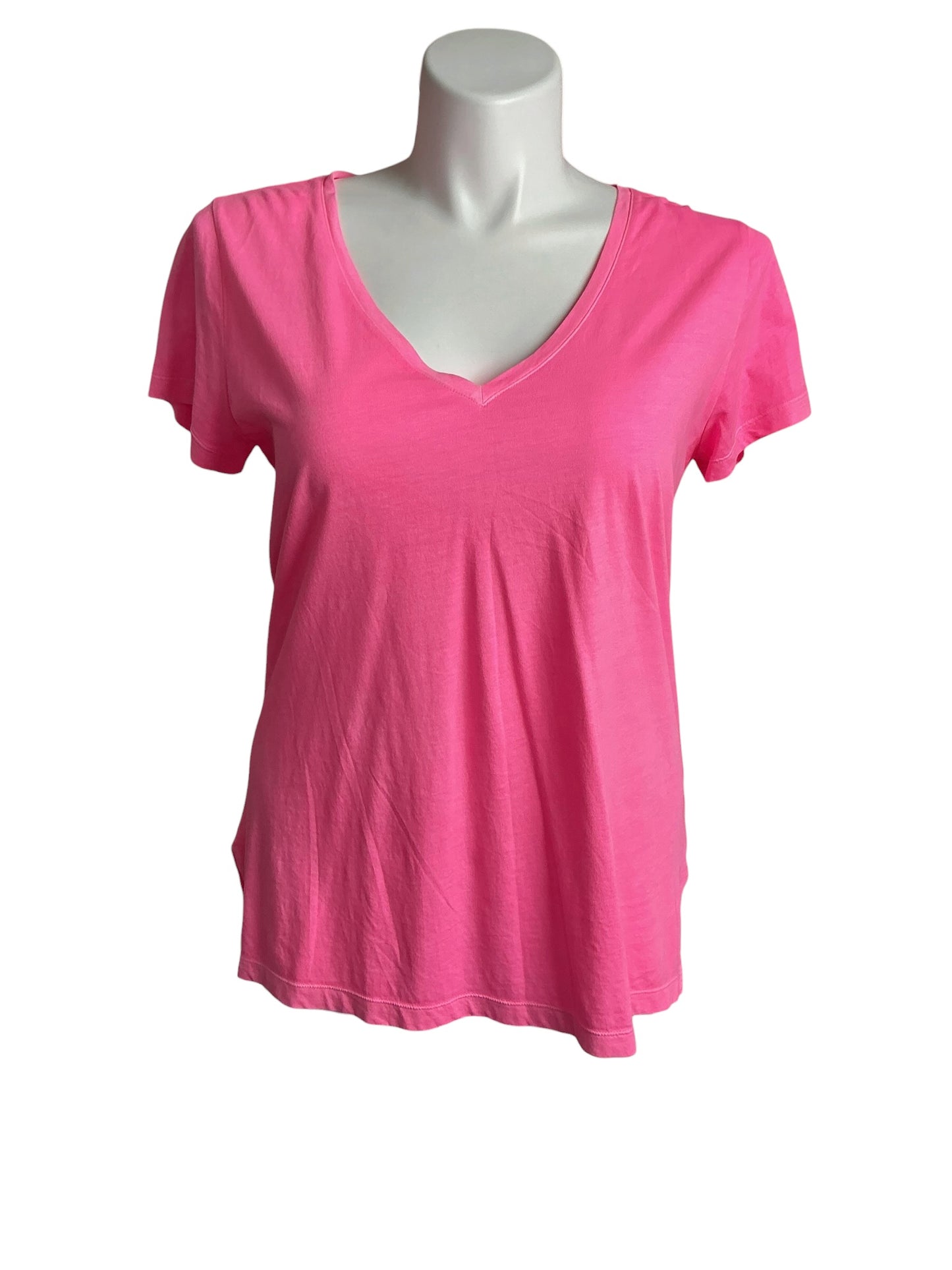 Lilly Pulitzer V-Neck Top Pink - Size L
