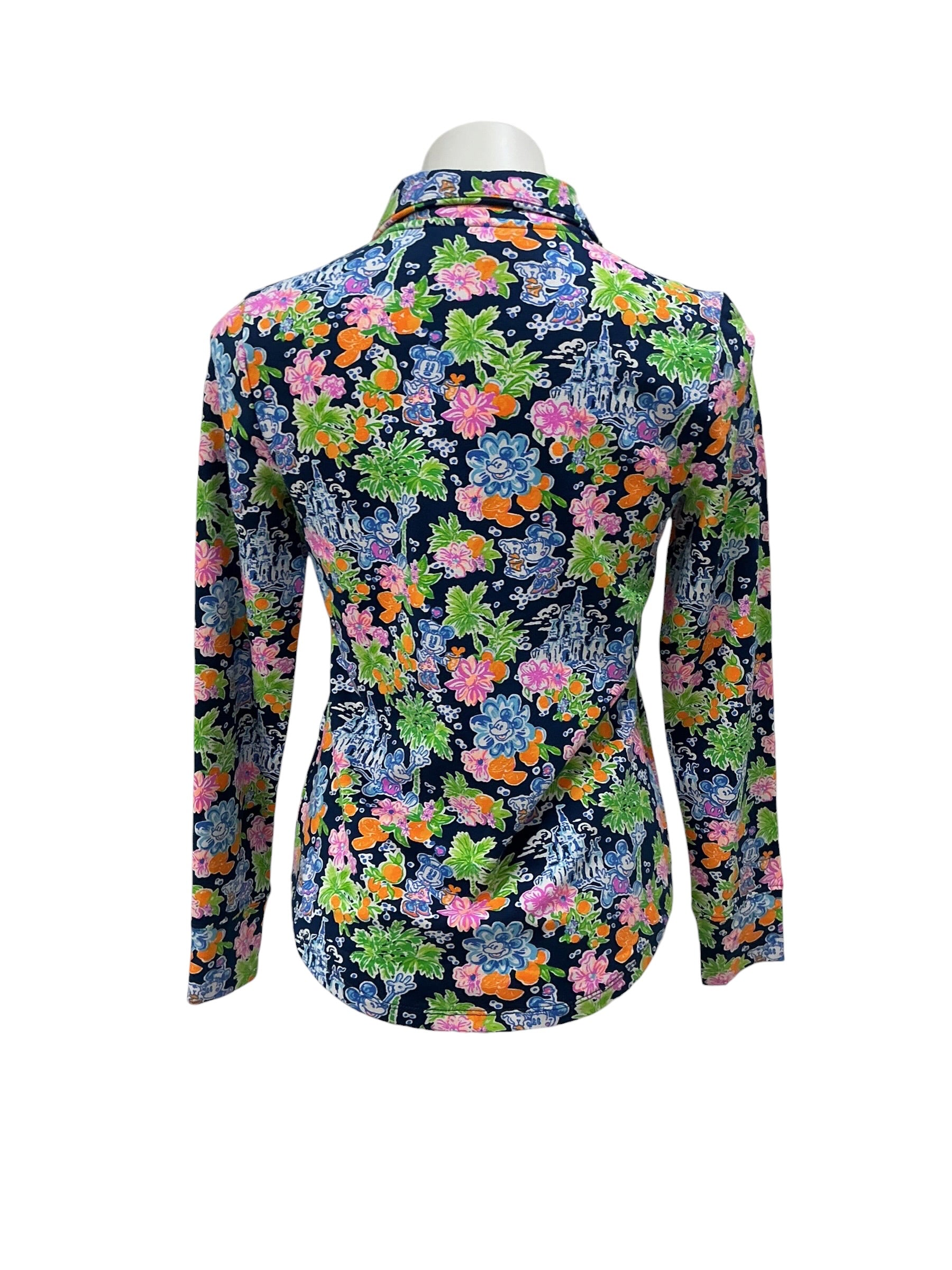 Lilly Pulitzer Leona Zip-Up Jacket Aegan Navy Lilly Loves Disney - Size XS