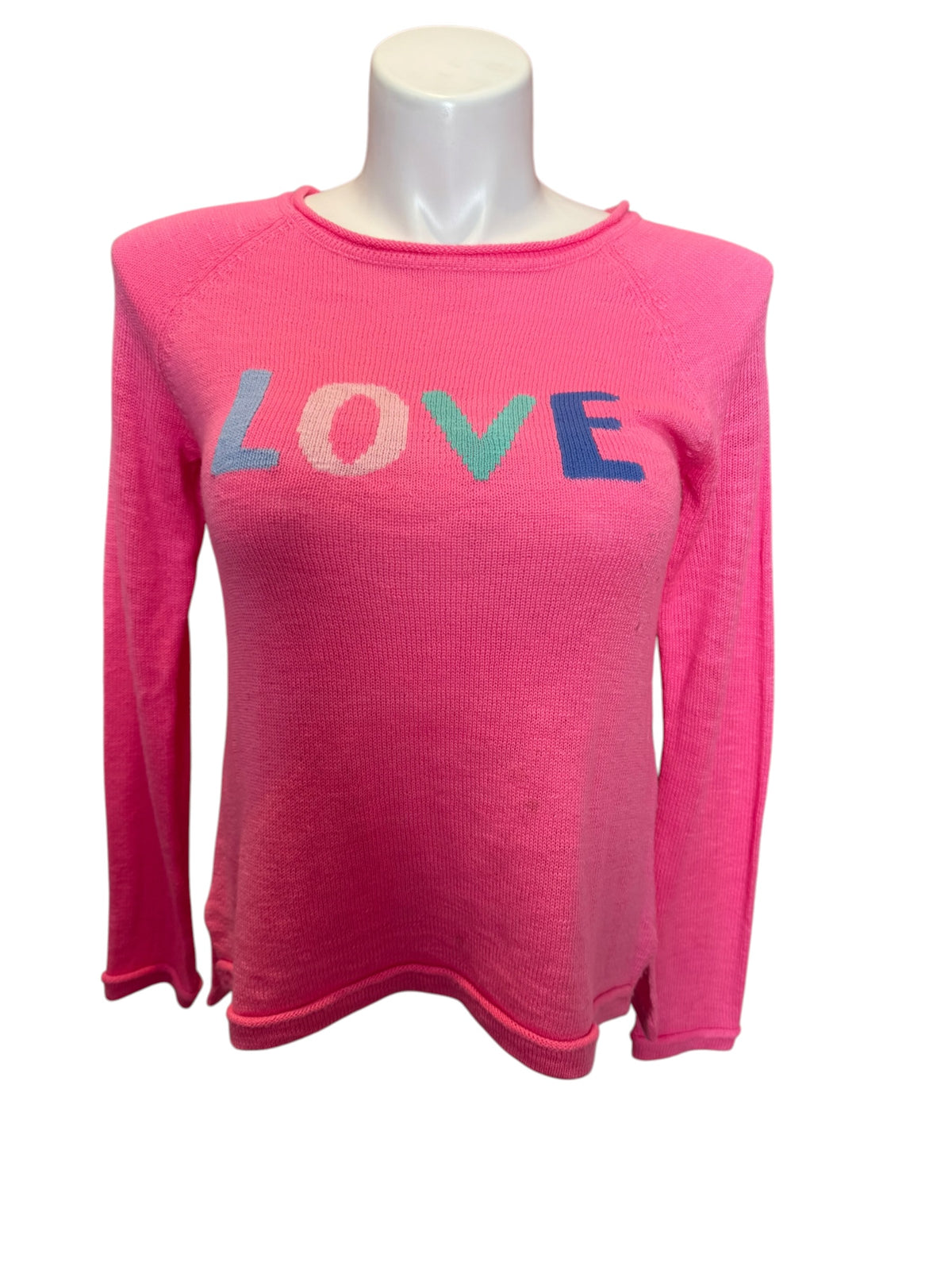 Lilly Pulitzer Pippy Sweater Heathered Conch Shell Pink True Love Boucle - Size S