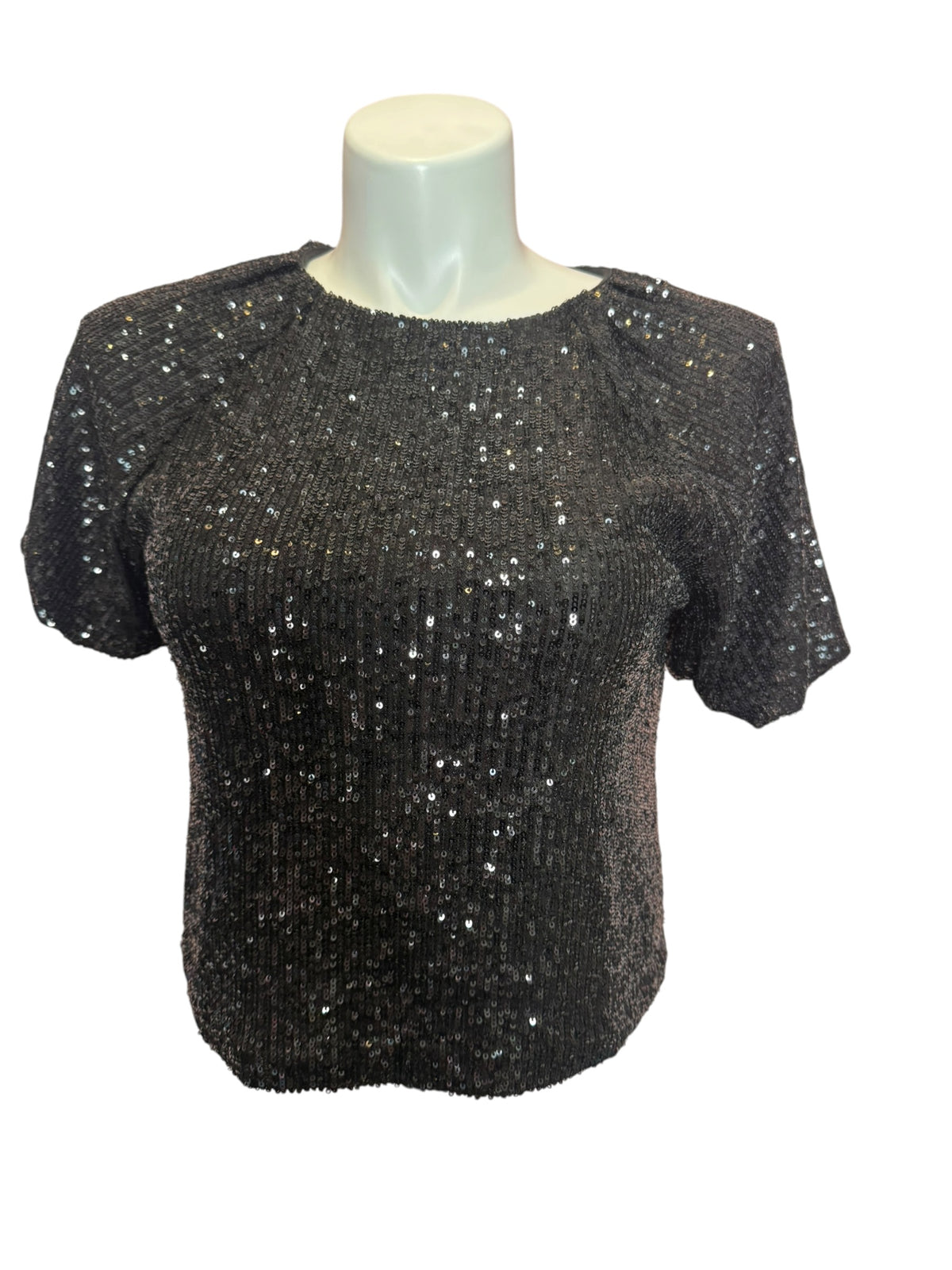 Lilly Pulitzer Cressida Sequin Knit Top - Noir - Size XXS