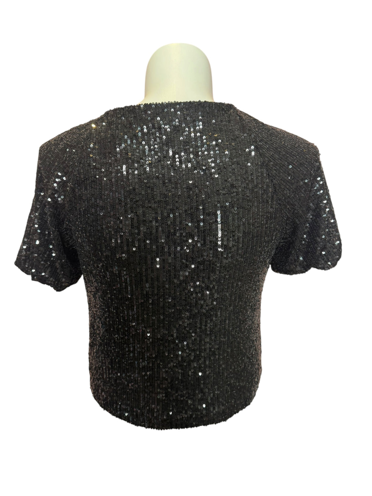 Lilly Pulitzer Cressida Sequin Knit Top - Noir - Size XXS