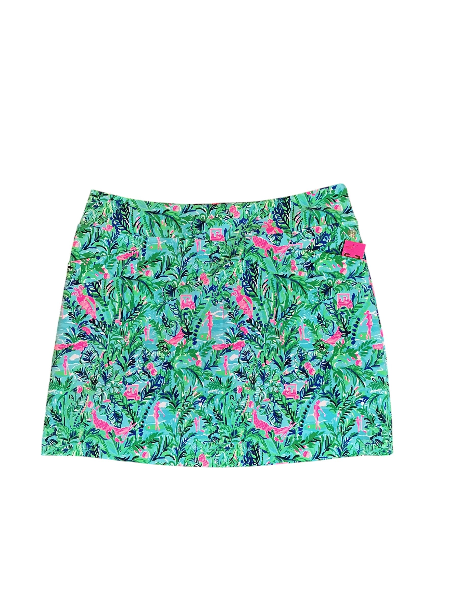Lilly Pulitzer NWT Monica Skort UPF 50+ Blue Horizon Par Fection Golf - Size 16