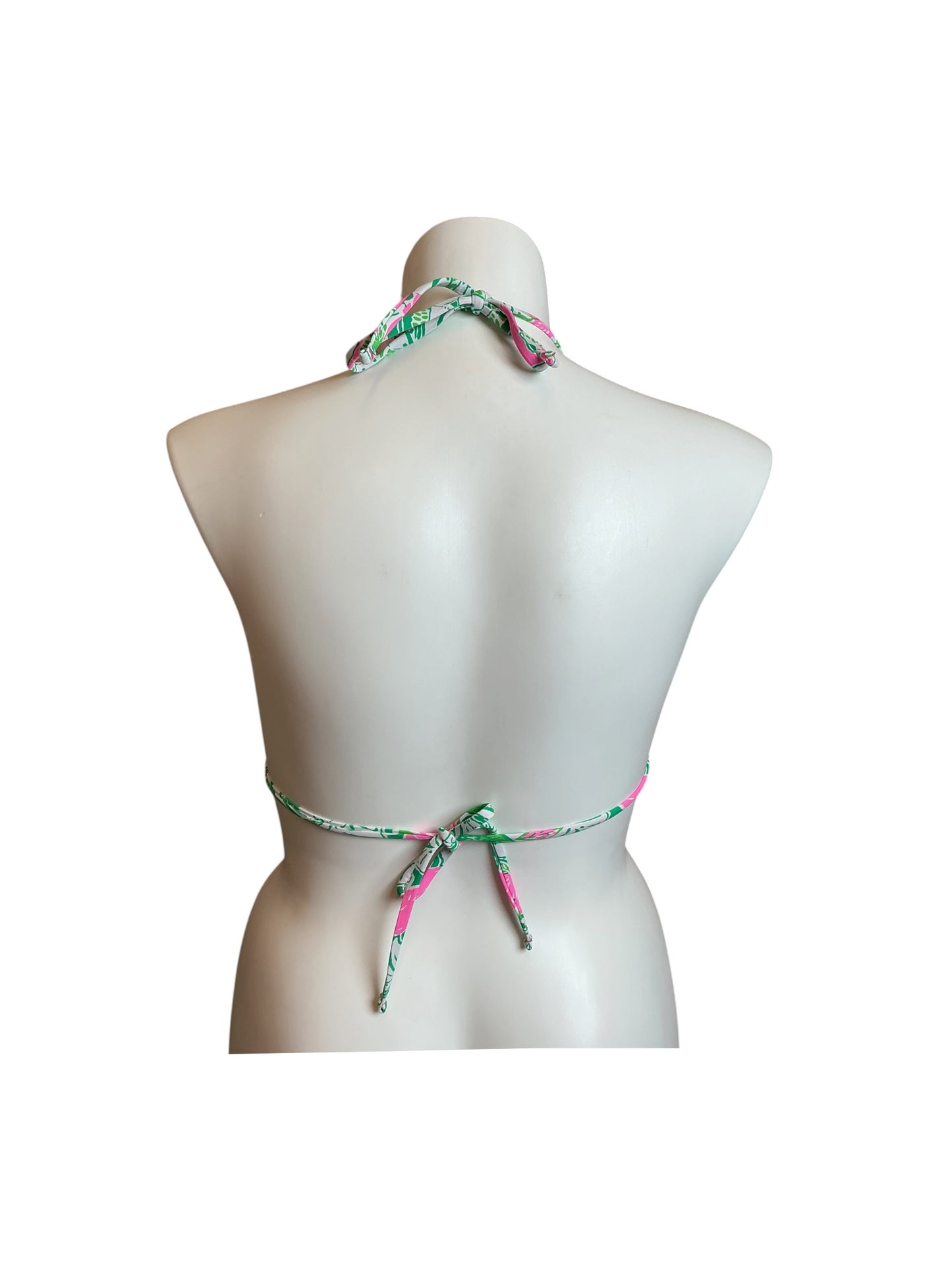 Lilly Pulitzer Bikini Top Botanical Green Just Wing It - Size 12
