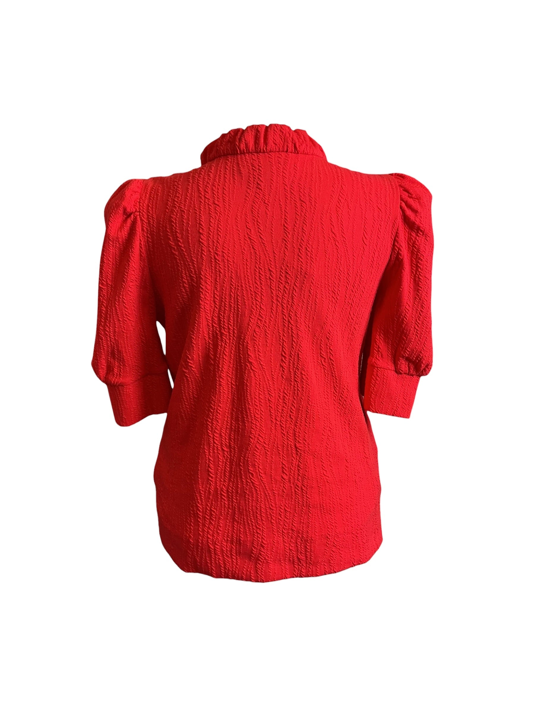 Lilly Pulitzer NWT Elsey Knit Top Rococo Red Wavy Knit Jacquard - Size XL