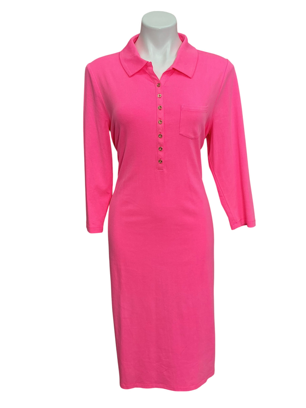 Lilly Pulitzer Reema Polo Dress Roxie Pink - Size XL