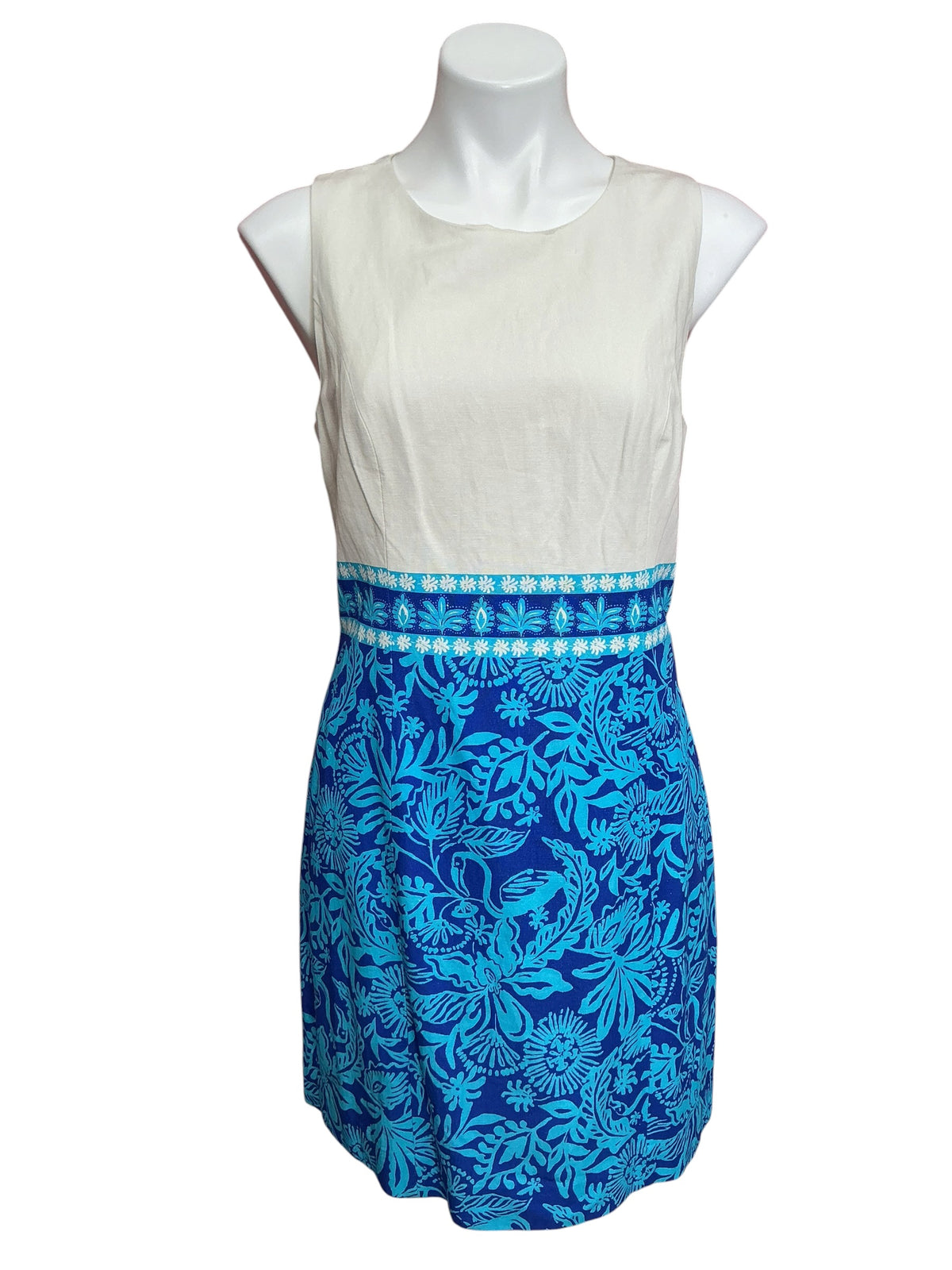 Lilly Pulitzer Aubria Shift Dress Breezy Aqua Jungle Escape - Size 8