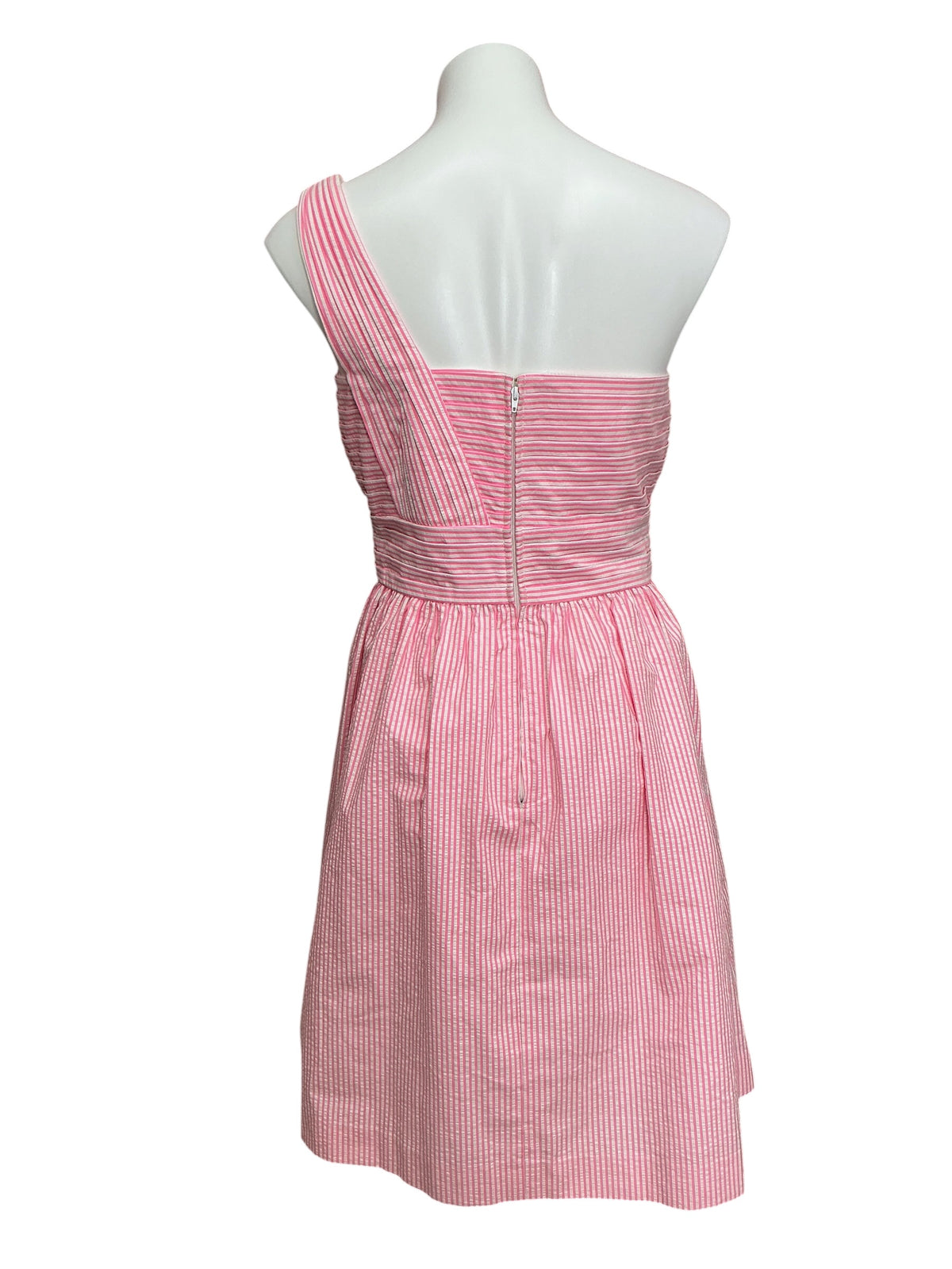 Lilly Pulitzer NWT Addison Dress Pink Tropics Seersucker - Size 12
