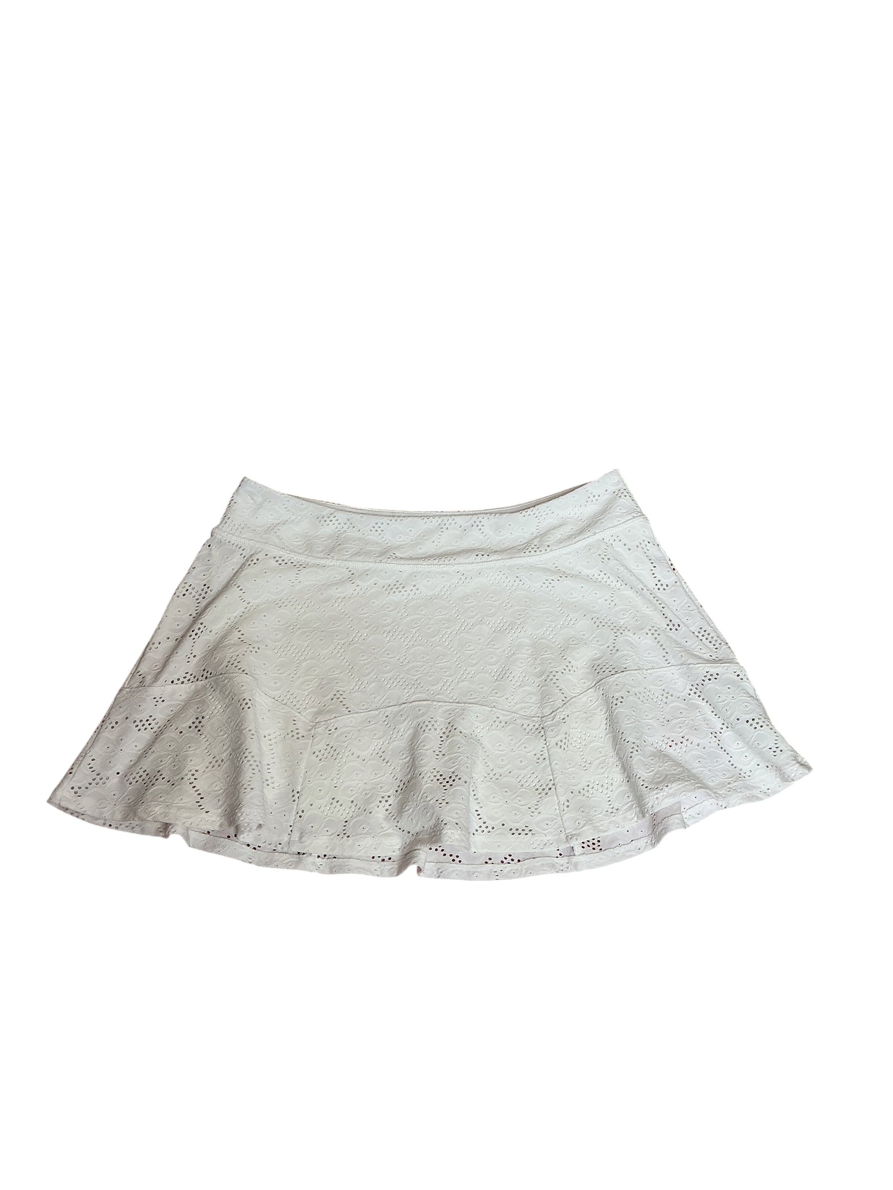 Lilly Pulitzer Luxletic Corrine Skort Resort White - Size L