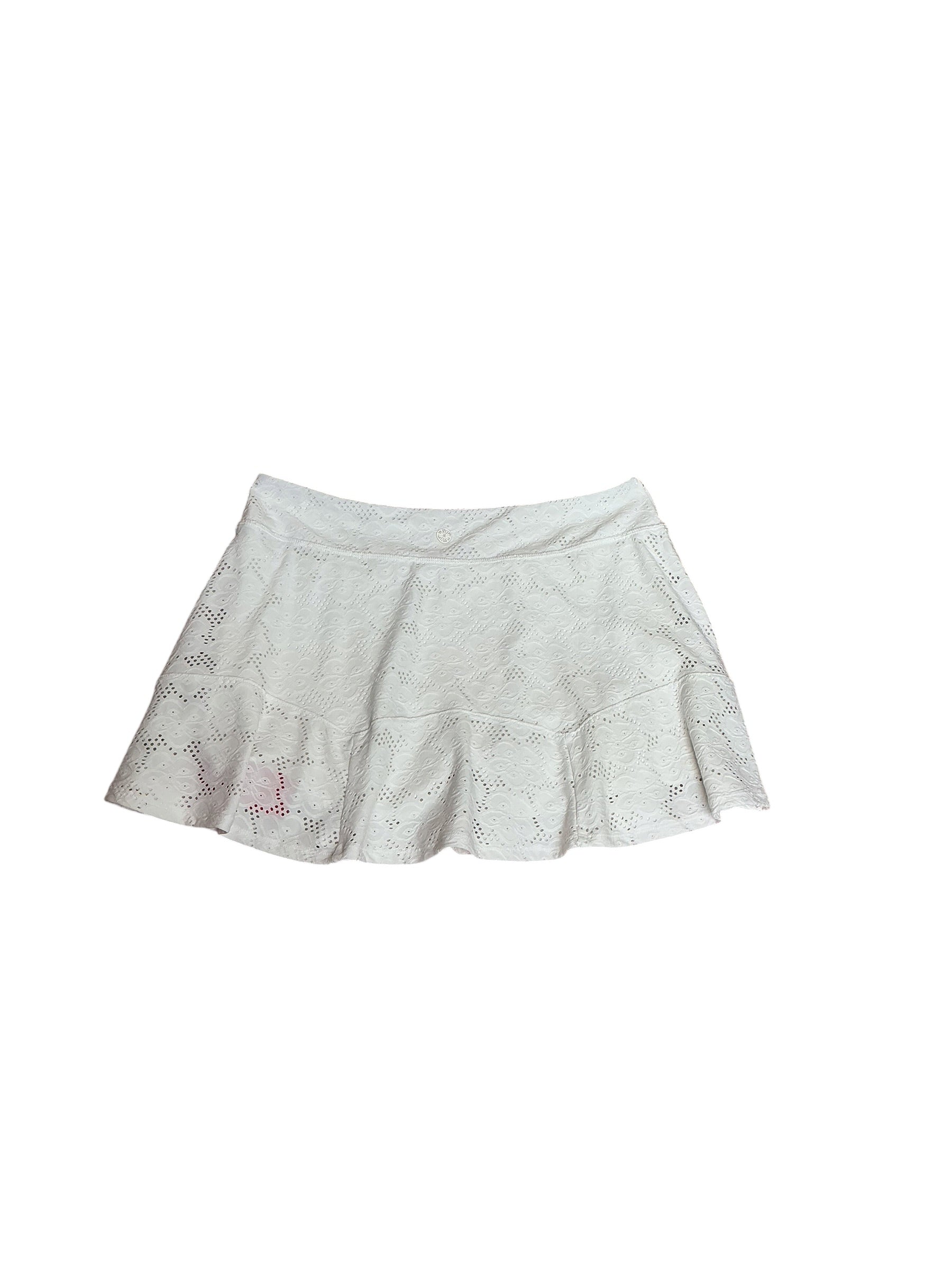 Lilly Pulitzer Luxletic Corrine Skort Resort White - Size L