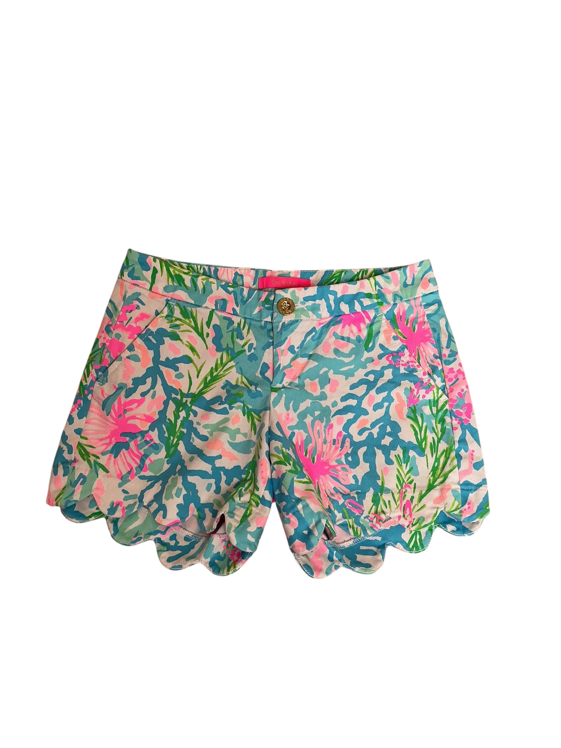 Lilly Pulitzer Buttercup Shorts Coral Bay - Size 0