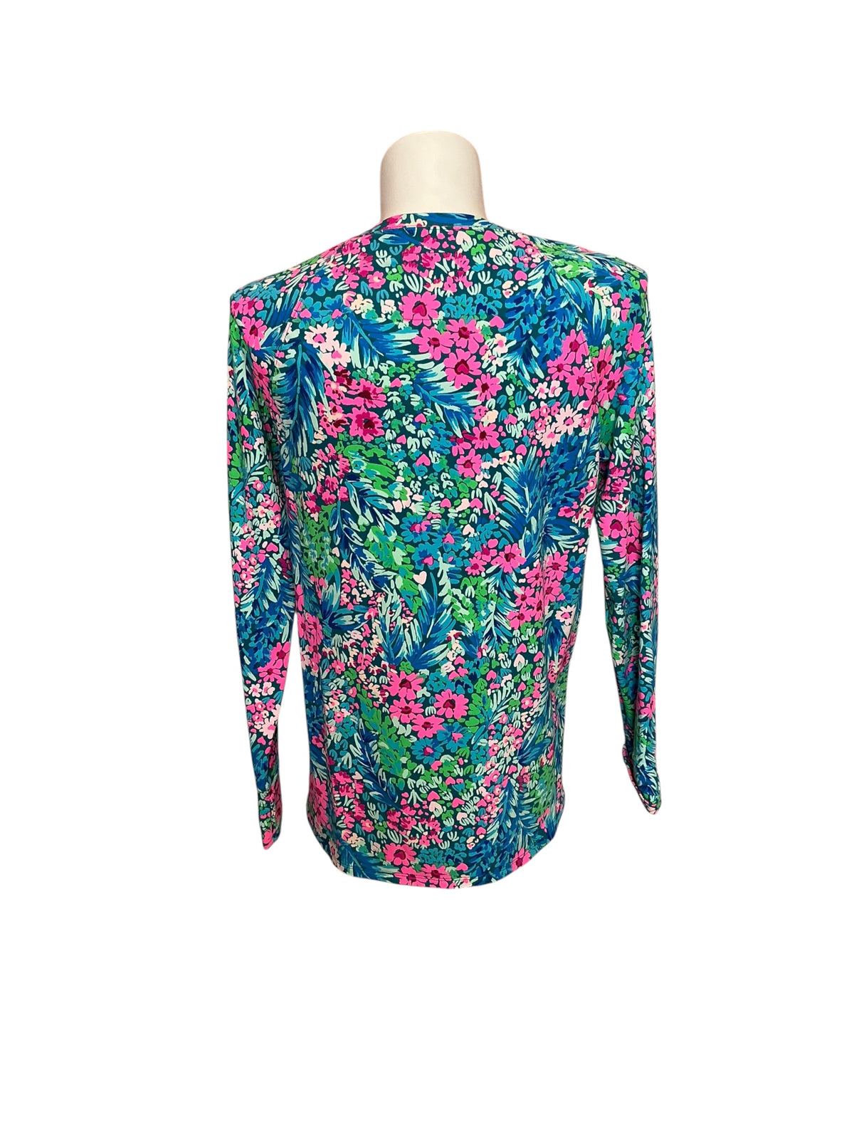 Lilly Pulitzer Luxletic Blythe Pullover Top Tiny Garden - Size XL
