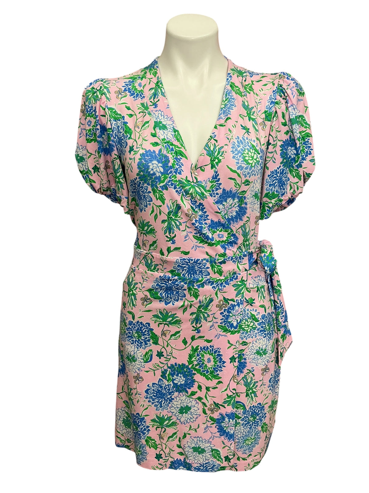 Lilly Pulitzer Sailynn Short Sleeve Romper Conch Shell Pink Rumor Has It - Size M
