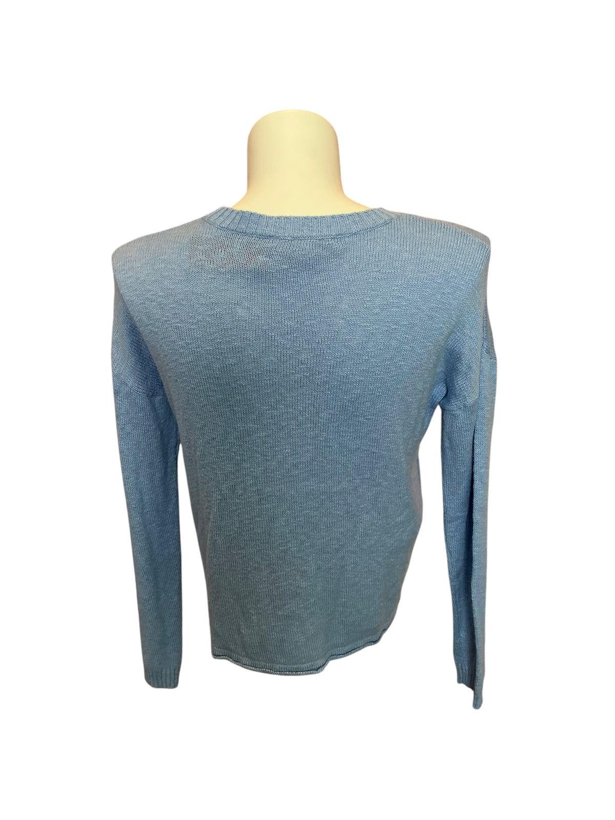 Lilly Pulitzer Pippy Sweater Blue Peri Sun Sand Sea Intarsia -Size M