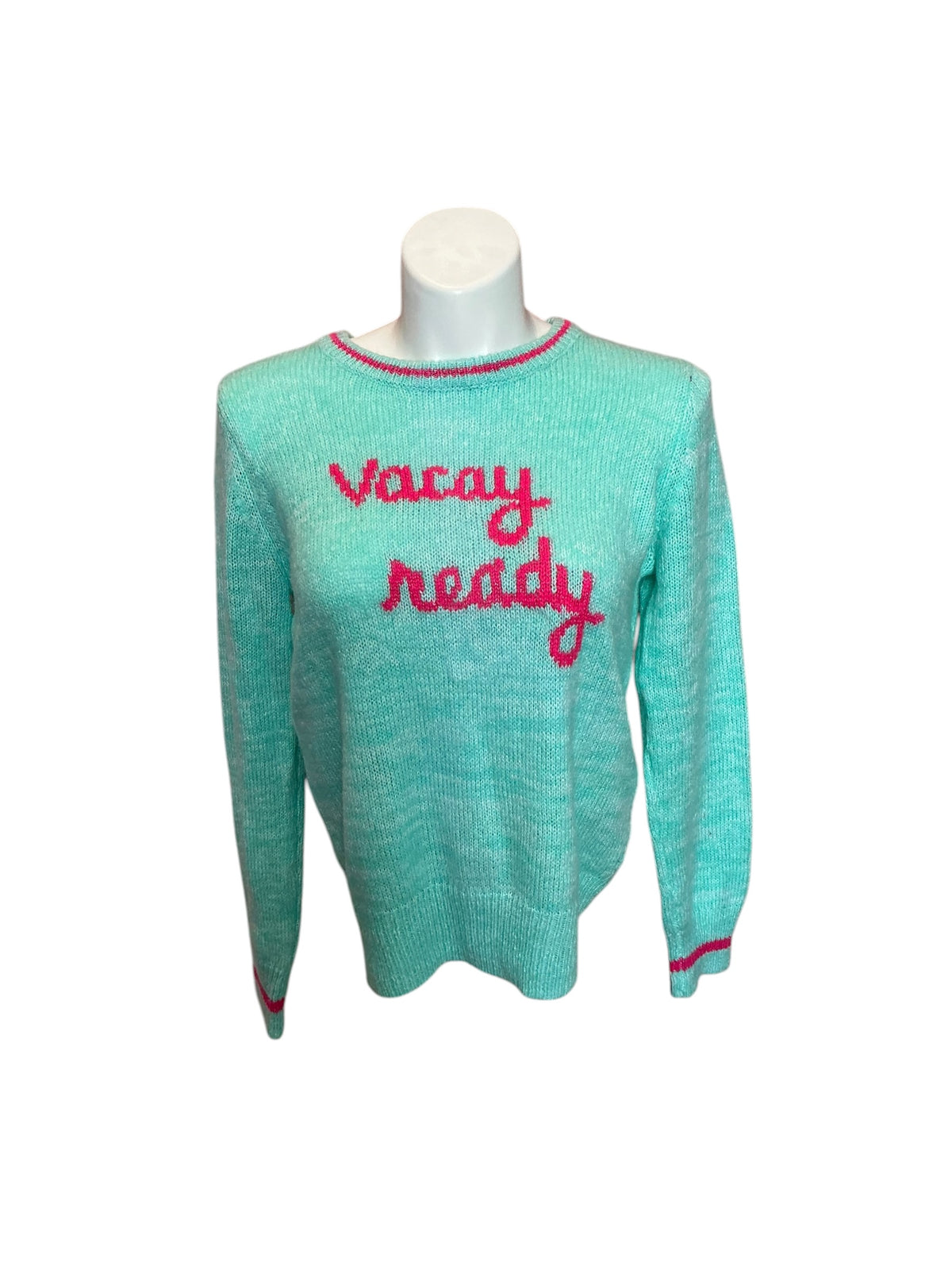 Lilly Pulitzer Rollins Sweater Surf Blue -Size L