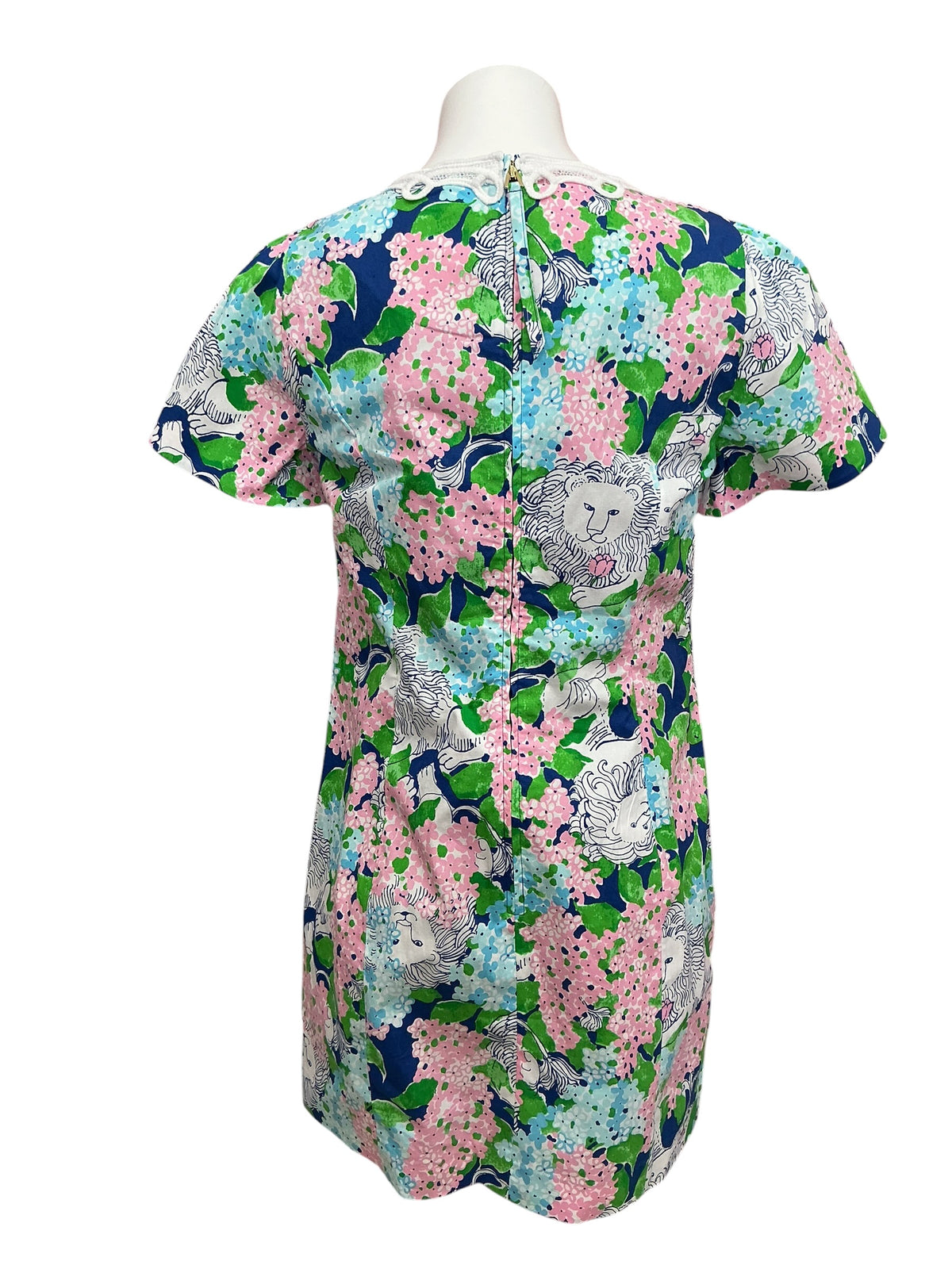 Lilly Pulitzer NWT Salem Shift Romper Starlight Navy Lydia The Lion - Size 6