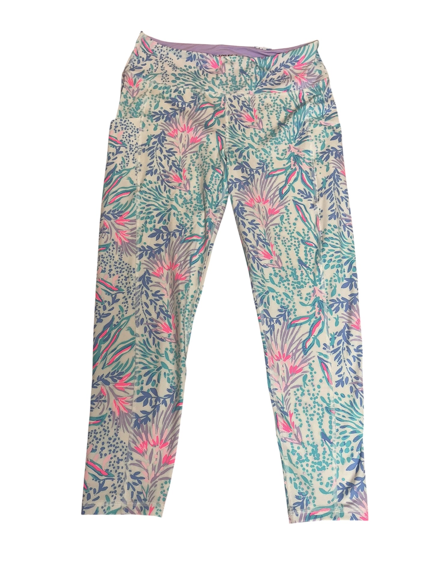 Lilly Pulitzer Weekender High Rise Legging Multi Via Del Mar - Size XL