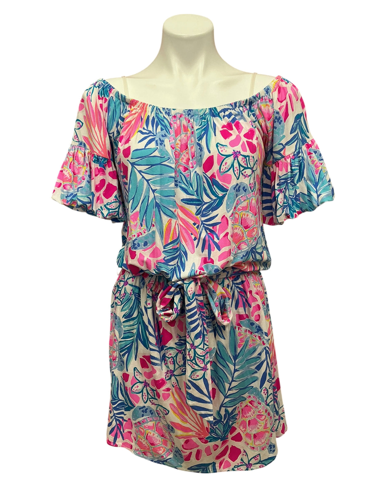 Lilly Pulitzer Samia Romper Resort White Rainforest Retreat - Size S