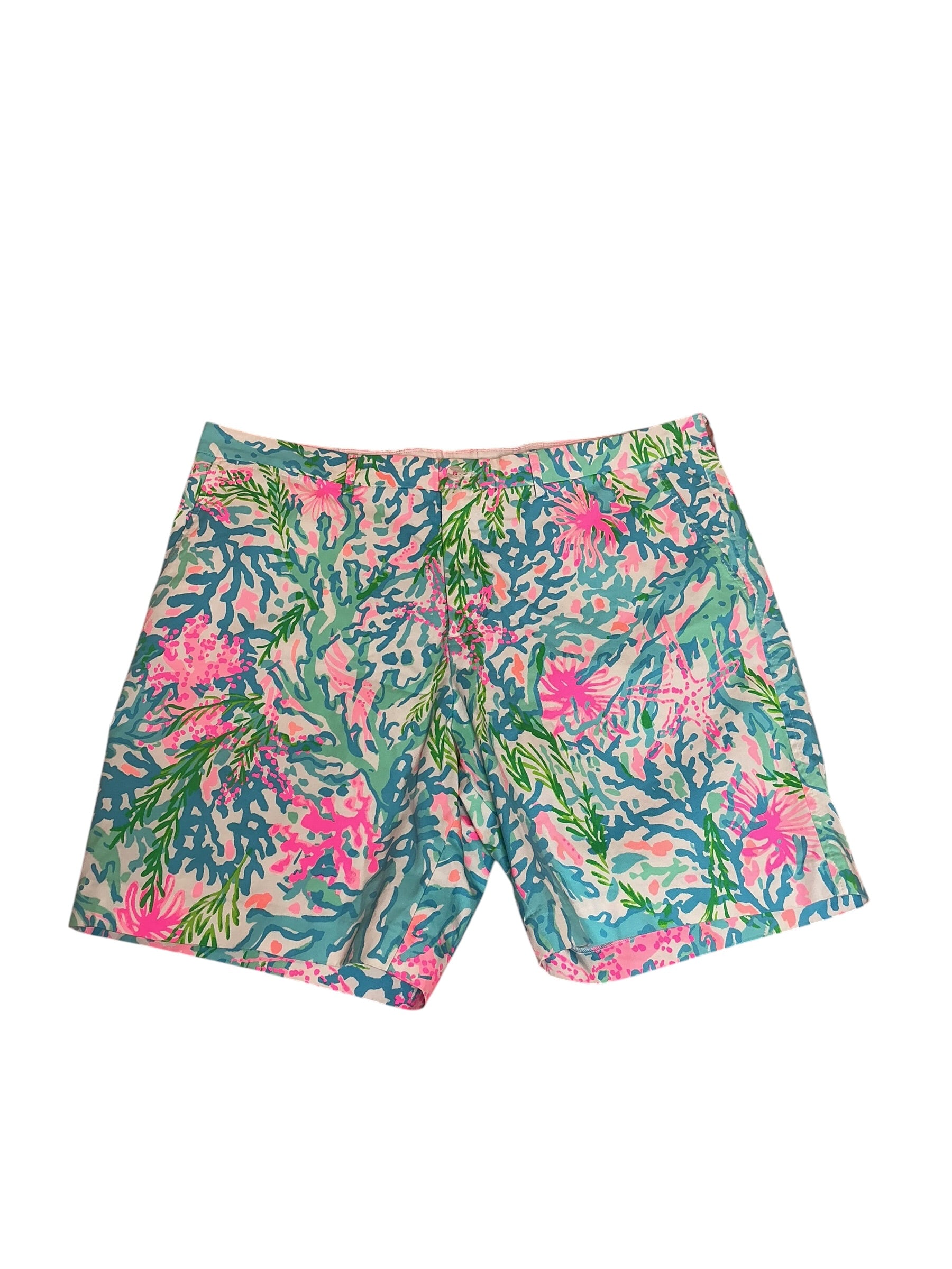 Lilly Pulitzer Men’s Beaumont Short Coral Bay - Size 42