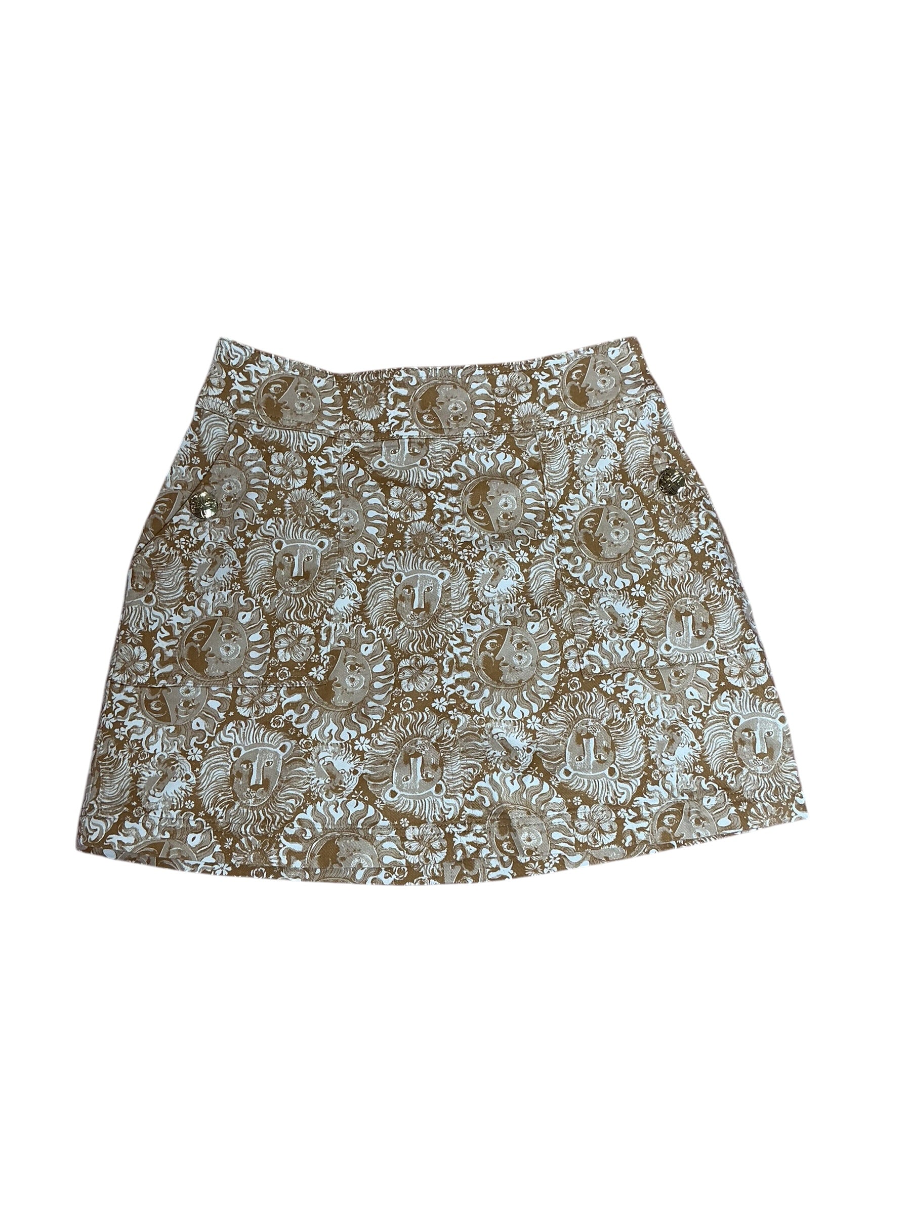Lilly Pulitzer NWT Joely Denim Skirt Iced Latte Lil Jim’s Stuff - Size 8