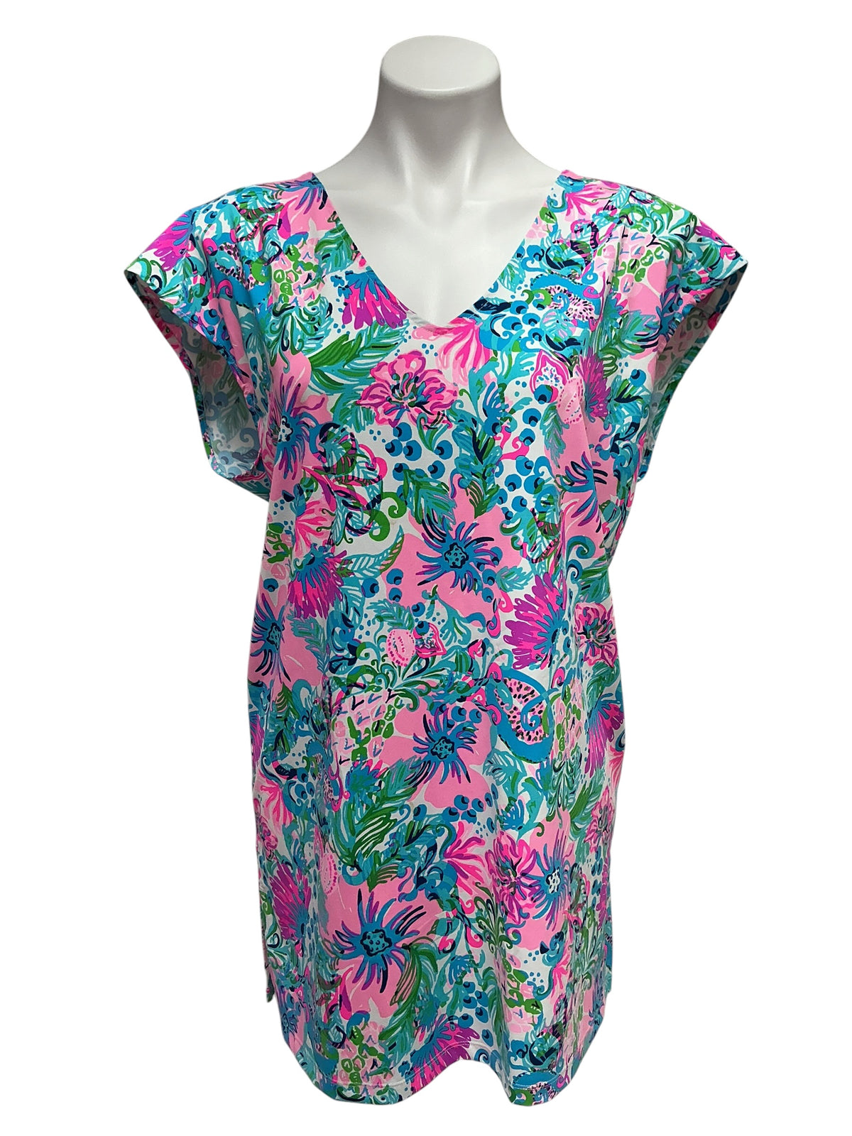 Lilly Pulitzer Talli Cover-Up Mandevilla Baby Paradise Petals - Size S