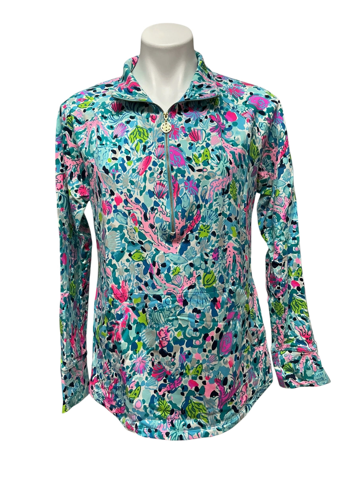 Lilly Pulitzer Popover Coastal Aquatic - Size M