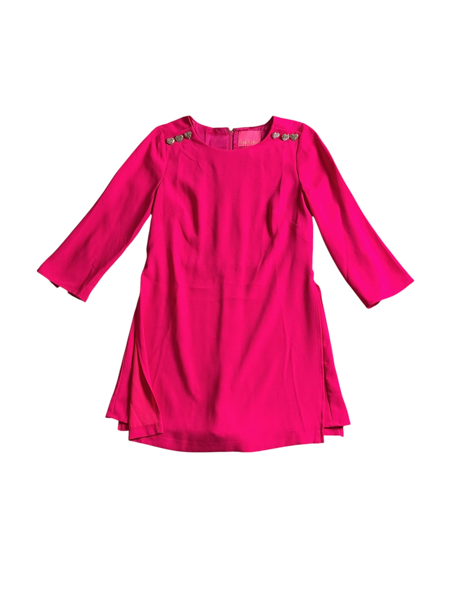 Lilly Pulitzer Annwyn Long-Sleeve Romper - Pink Palms - Size 2