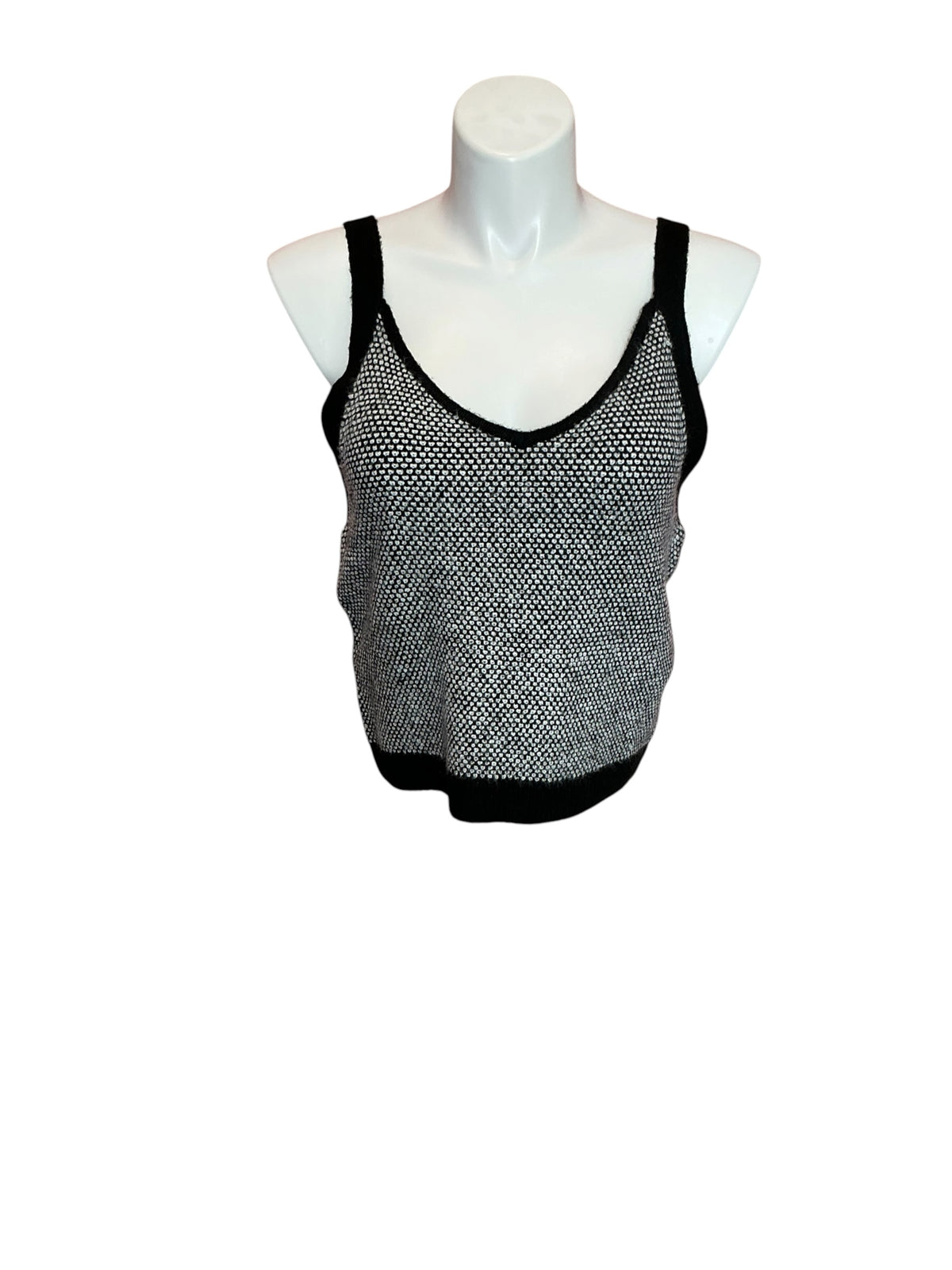 Lilly Pulitzer Cormac Sweater Tank Black Safari Tweed -Size XL