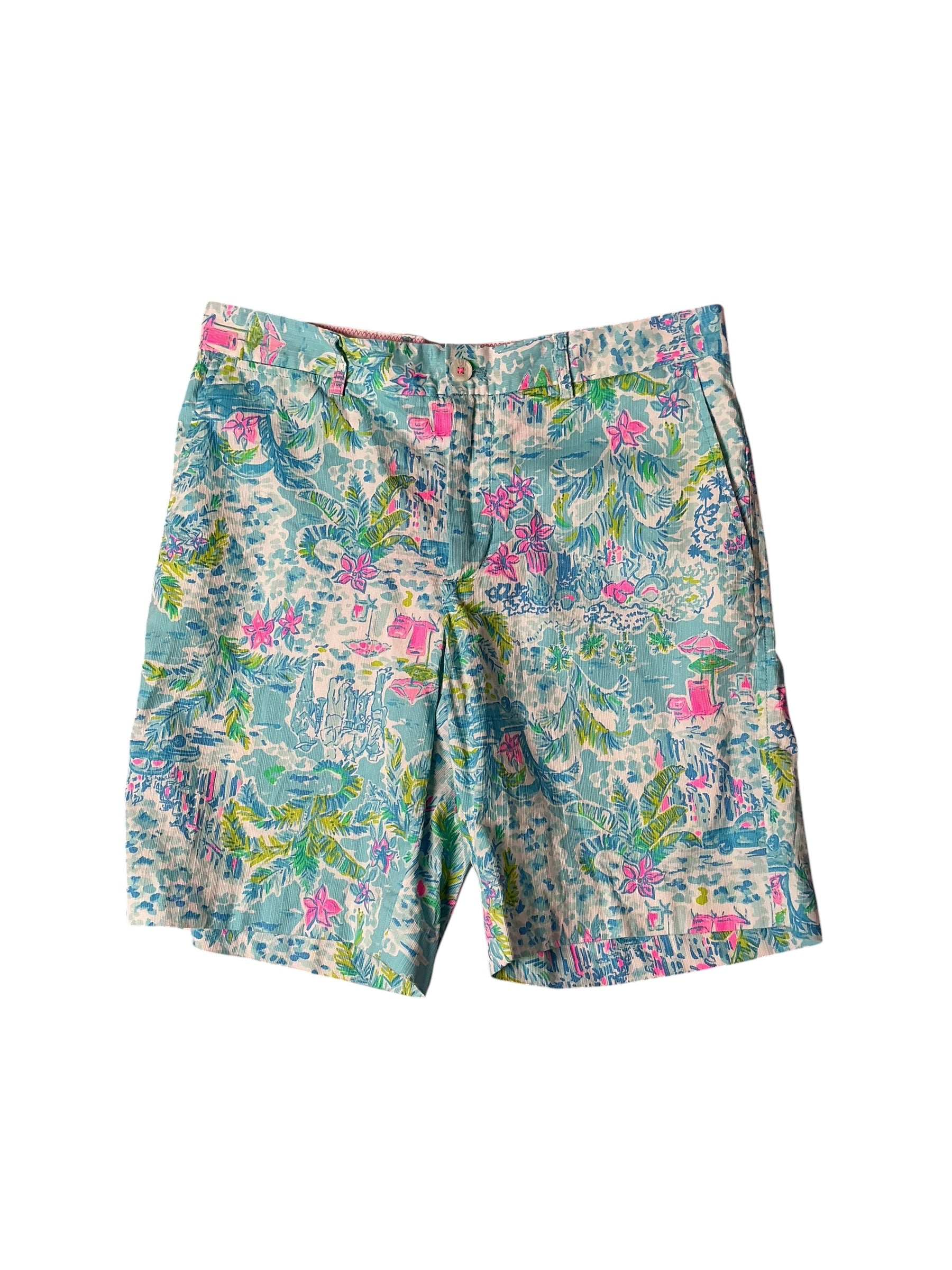 Lilly Pulitzer Mens Beaumont Short What a Lovely Place - Size 32