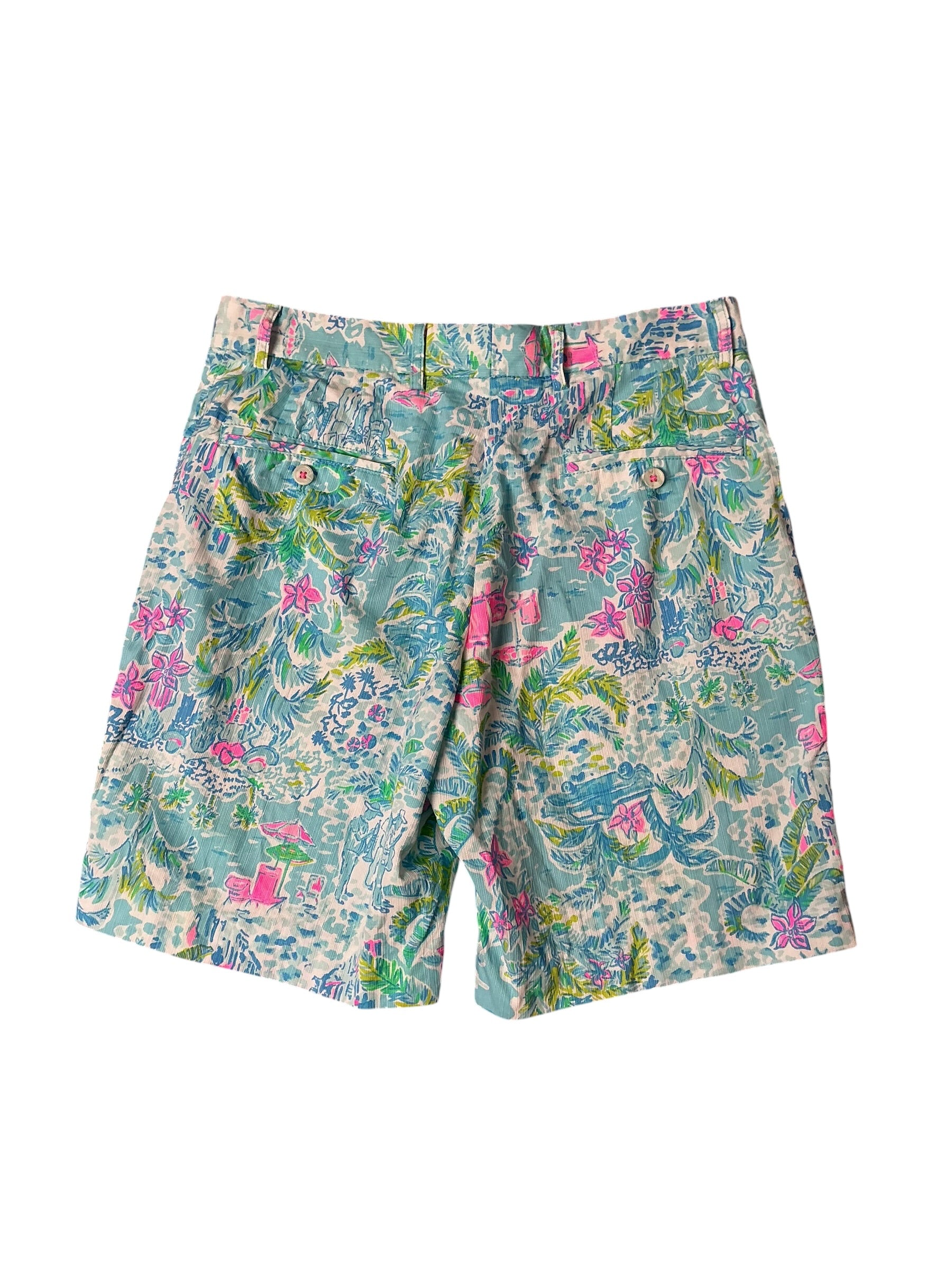 Lilly Pulitzer Mens Beaumont Short What a Lovely Place - Size 32