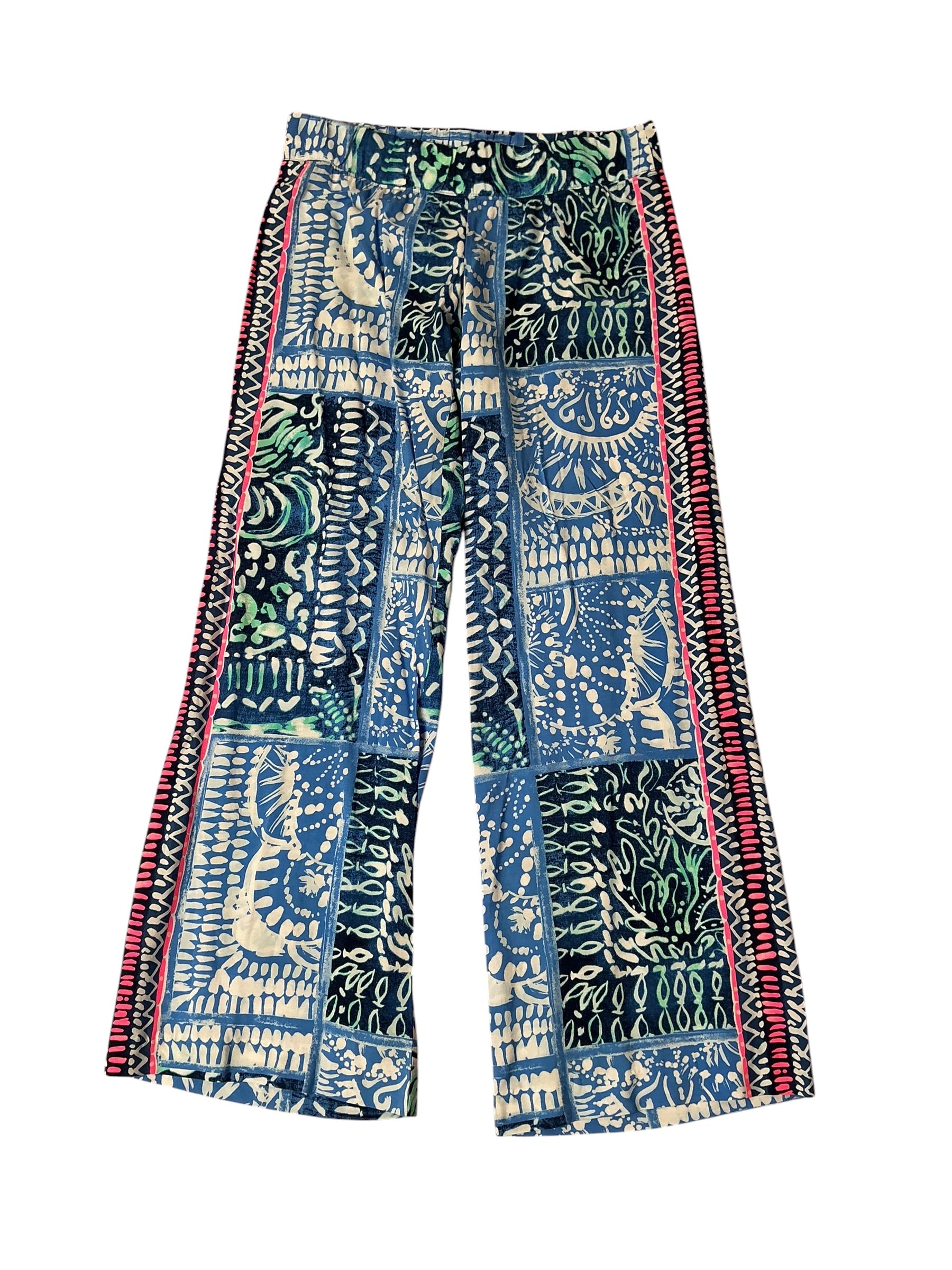 Lilly Pulitzer Bal Harbour Palazzo Pants Deep Indigo Leied Back - Size XS