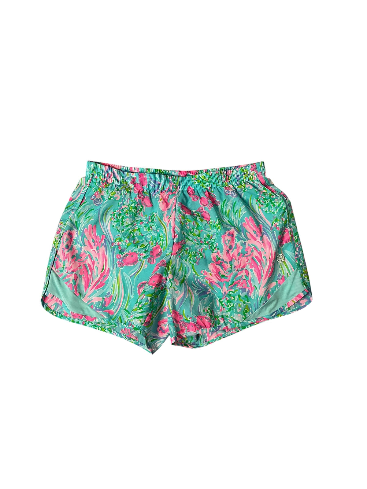 Lilly Pulitzer Luxletic Ocean Trail Short Amalfi Blue Best Fishes - Size XXS