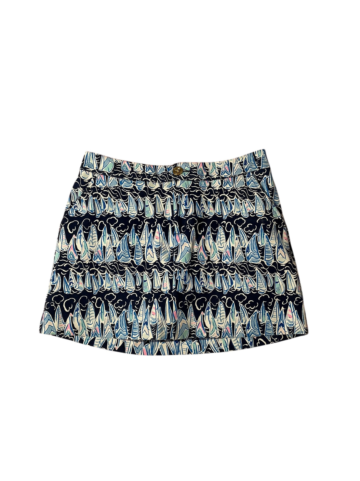 Lilly Pulitzer Colette Knit Skort Low Tide Navy Sails & Stripes - Size 0