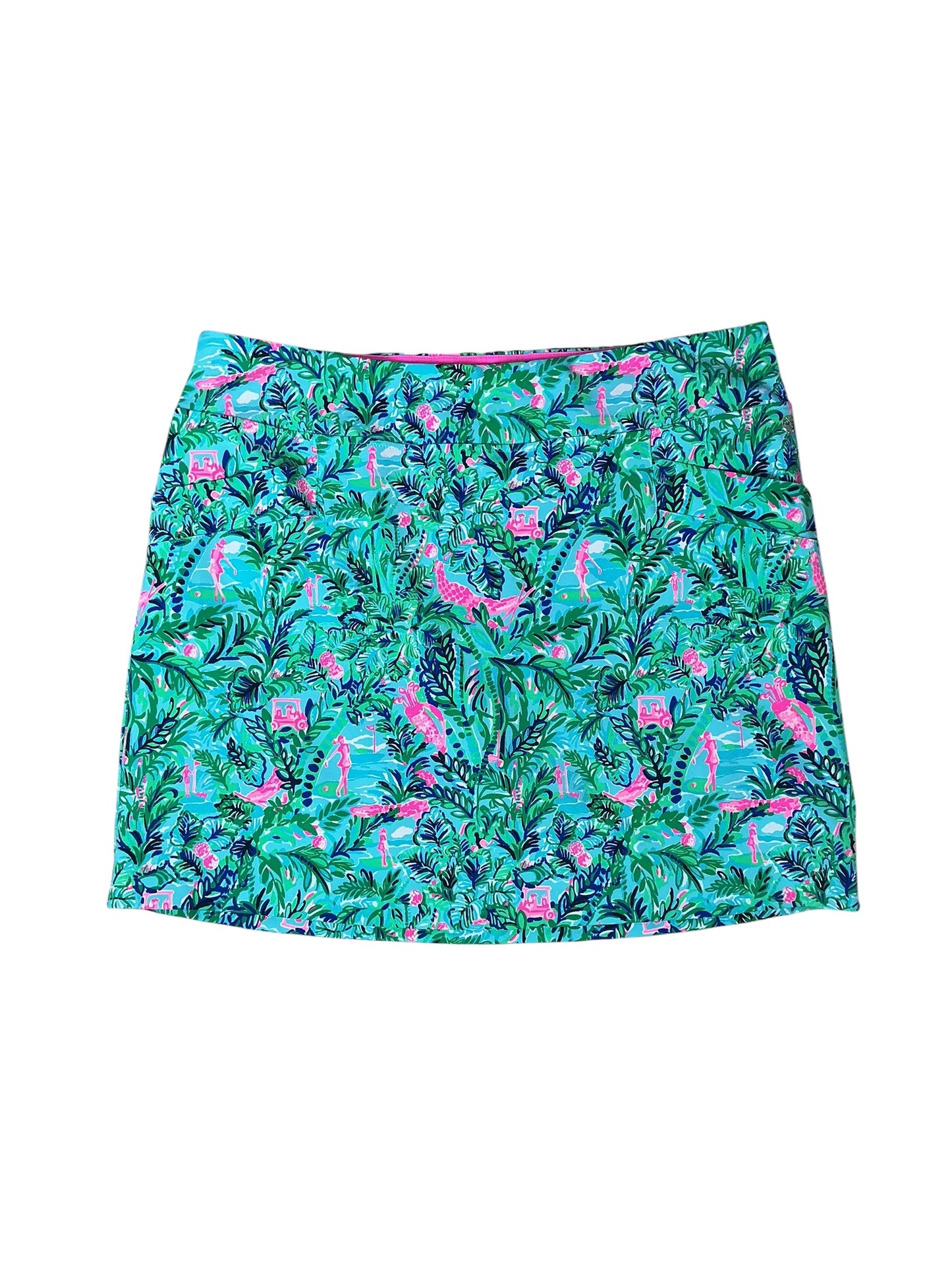 Lilly Pulitzer Monica Skort UPF 50+ Blue Horizon Par Fection Golf - Size 16