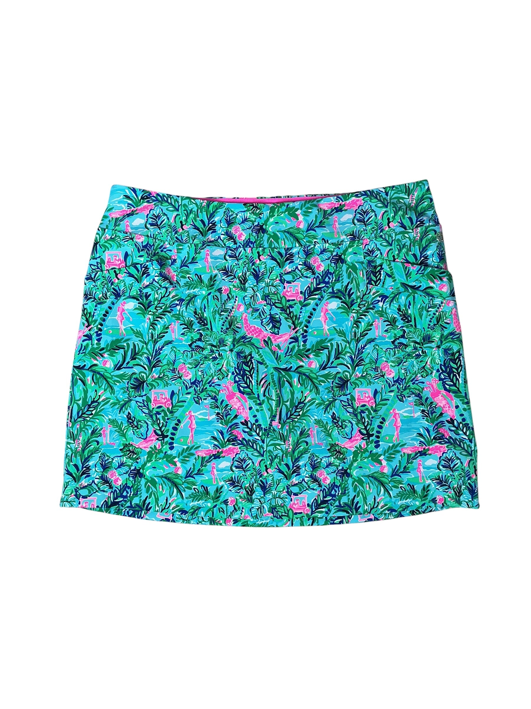 Lilly Pulitzer Monica Skort UPF 50+ Blue Horizon Par Fection Golf - Size 16