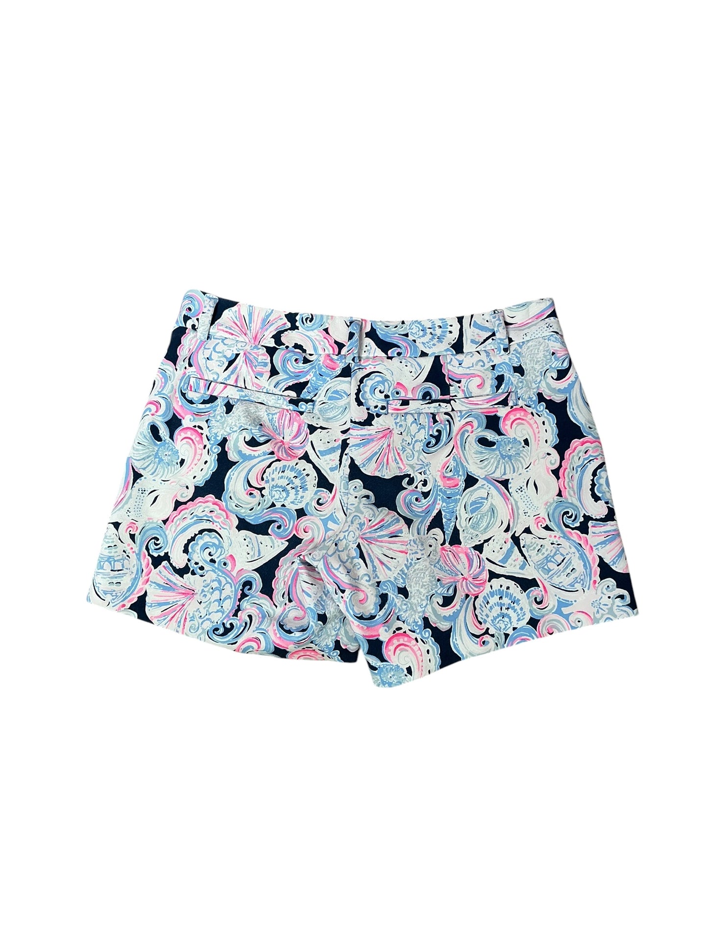 Lilly Pulitzer Callahan Knit Shorts High Tide Its For Shore - Size 0
